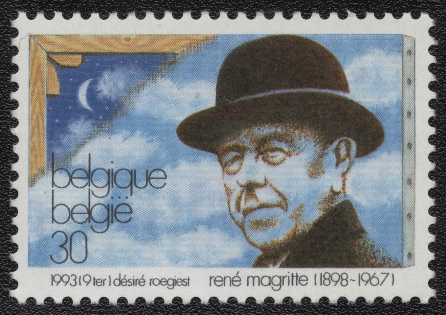 SCG1730 - Magritte Portrait with Sky and Crescent – 1993 Belgium