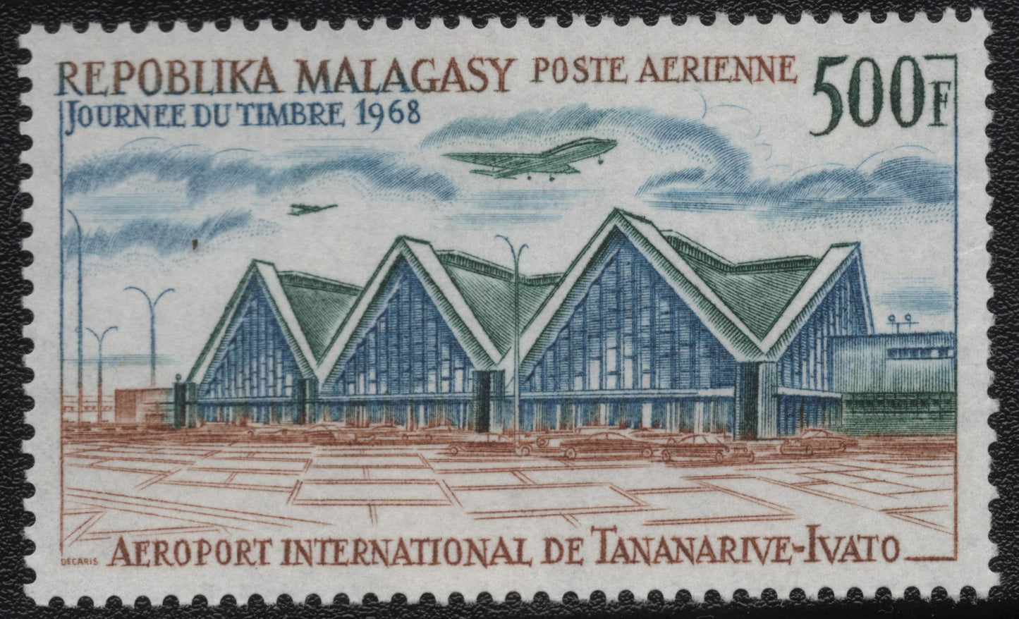 SCG1717- Madagascar 1968 Airmail – Tananarive-Ivato International Airport