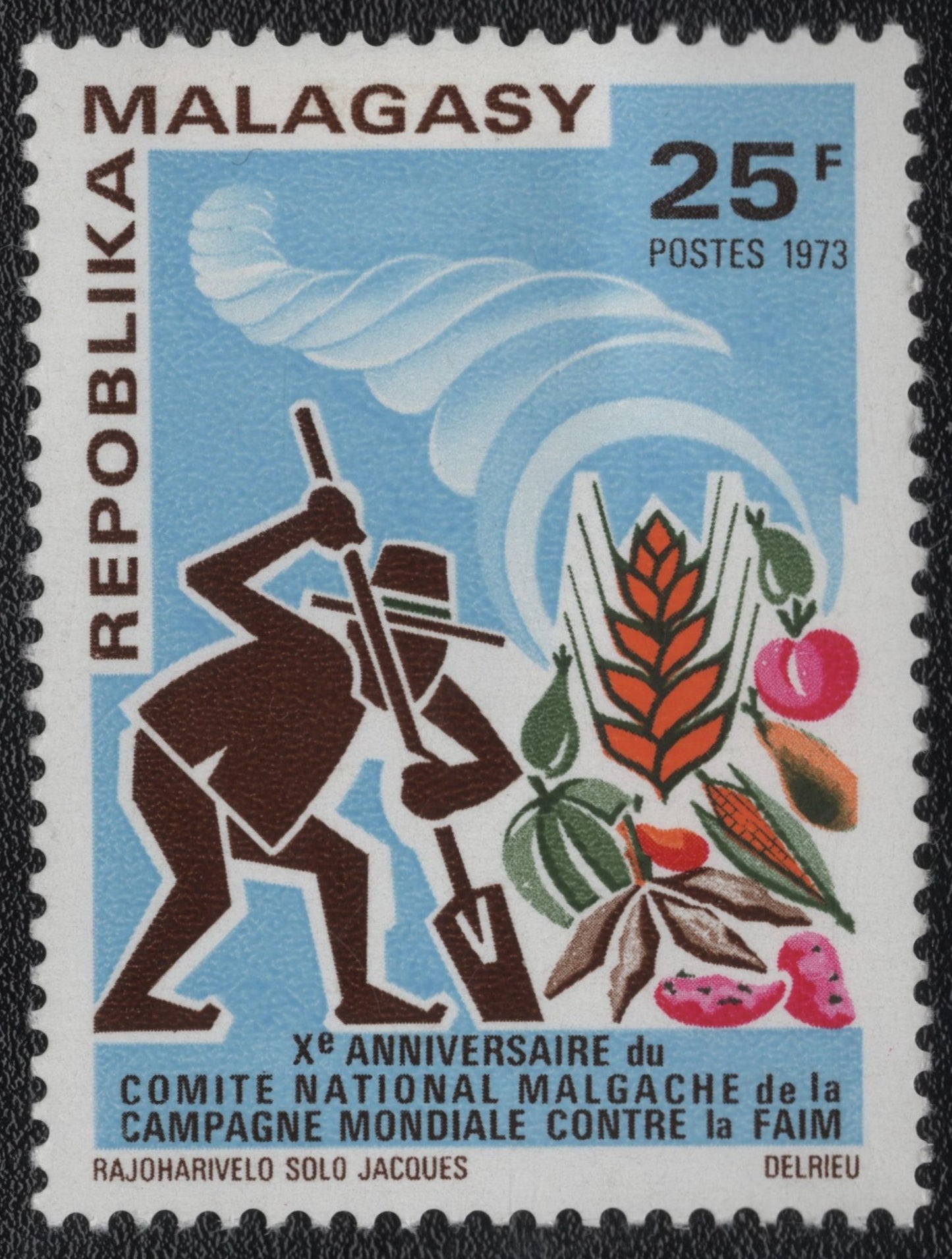 SCG1718 - Madagascar 1973 – 10th Anniversary of the Malagasy National Committee Against Hunger