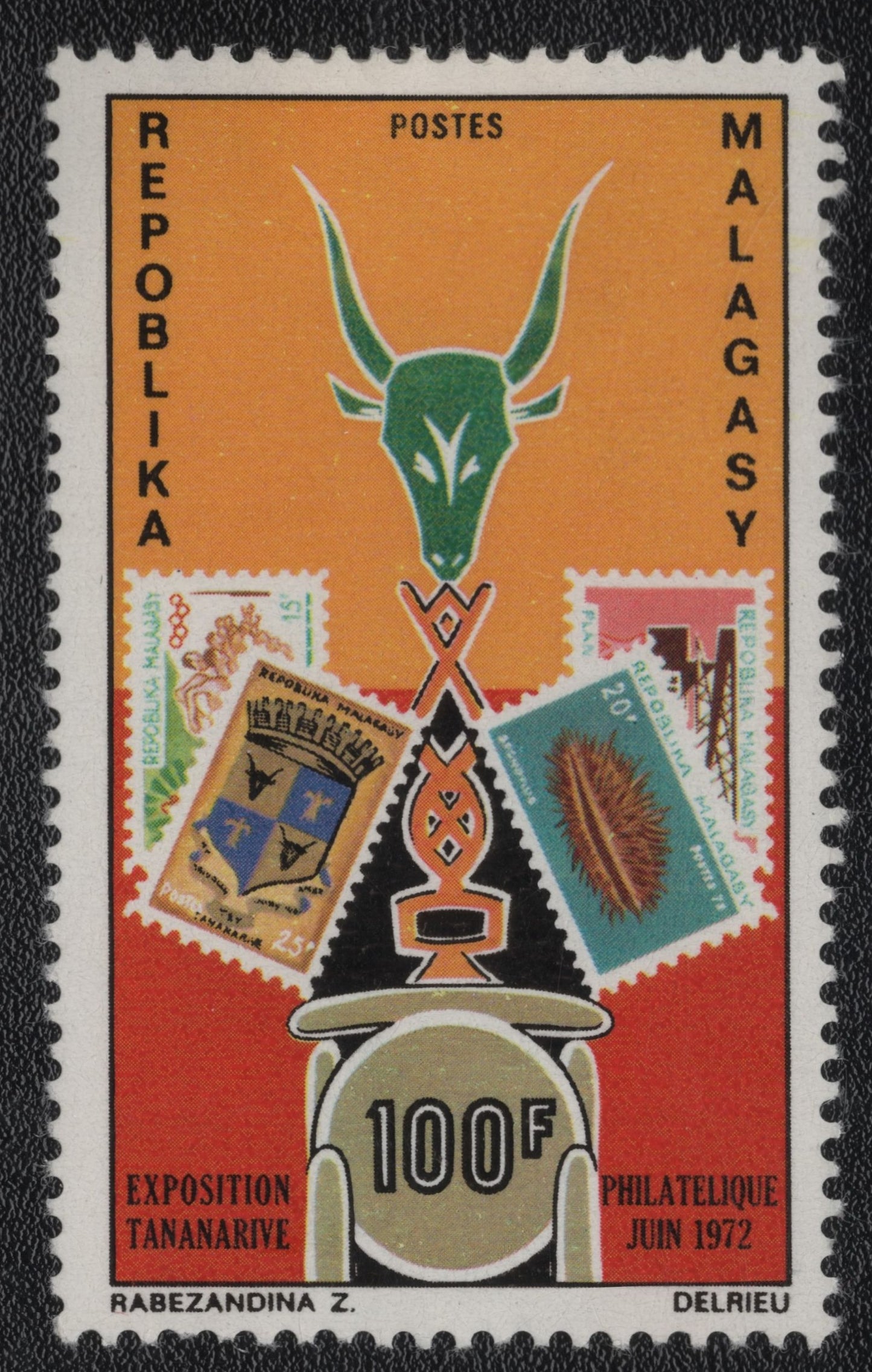 SCG1720 - Madagascar 1972 – Tananarive Philatelic Exhibition Commemorative
