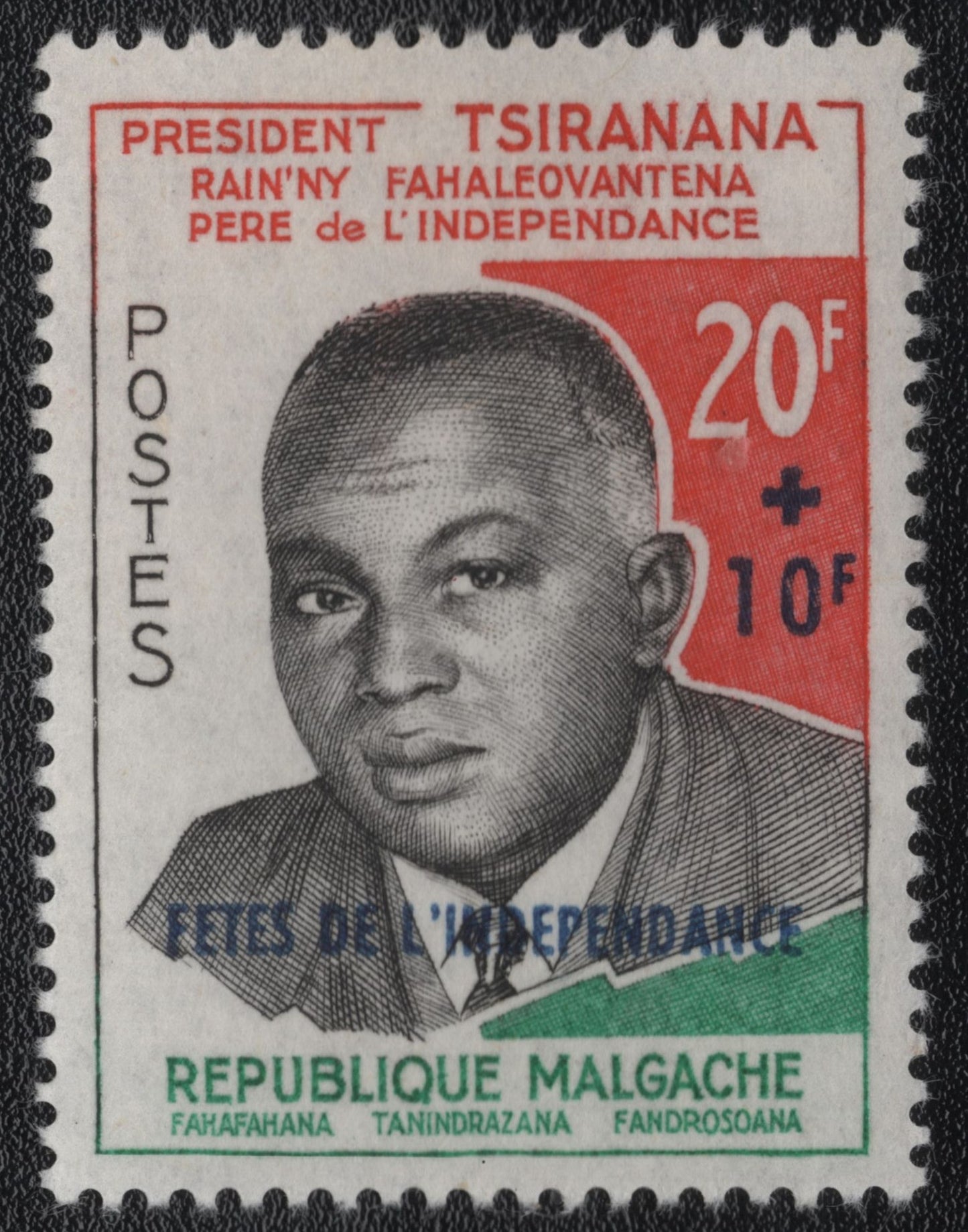 SCG1722 - Madagascar – President Tsiranana, Independence Celebration Semi-Postal