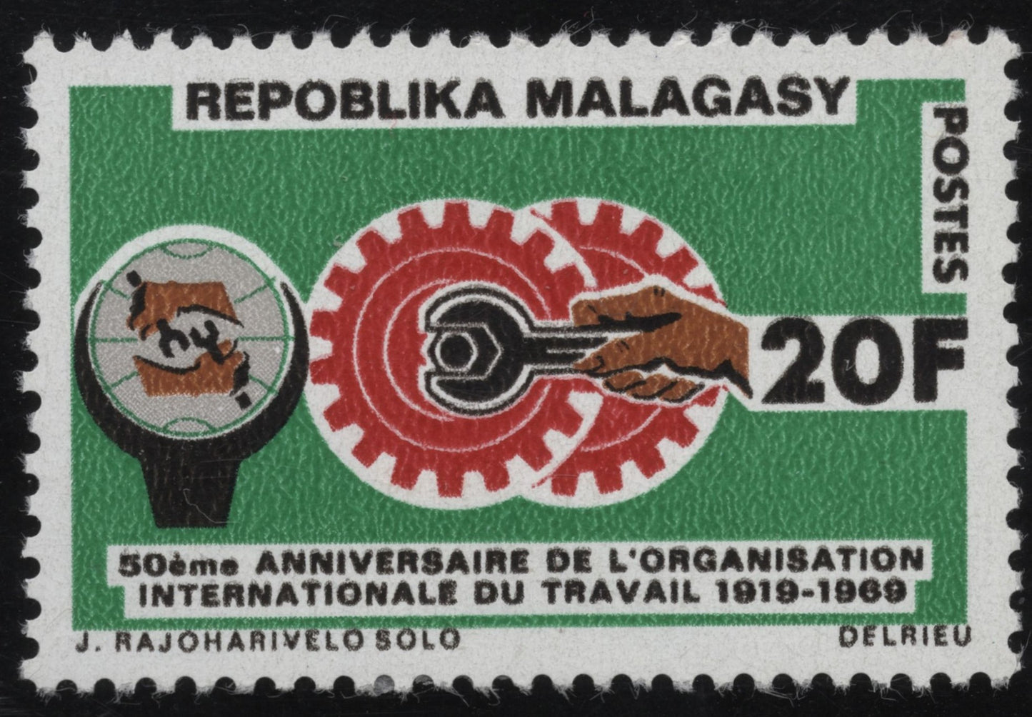 SCG1740 - Madagascar 1969 – 50th Anniversary of the International Labour Organization (ILO)