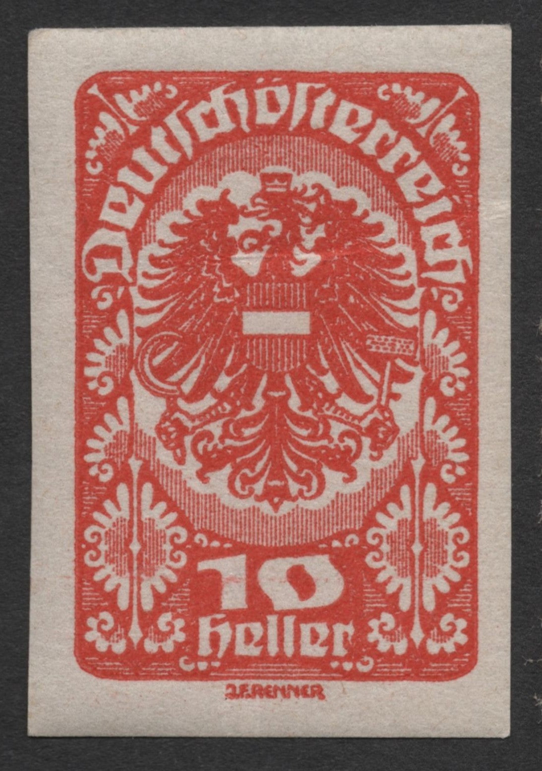 SCG1797 - Austria 1919 Transition Period Stamps – Eagle Type
