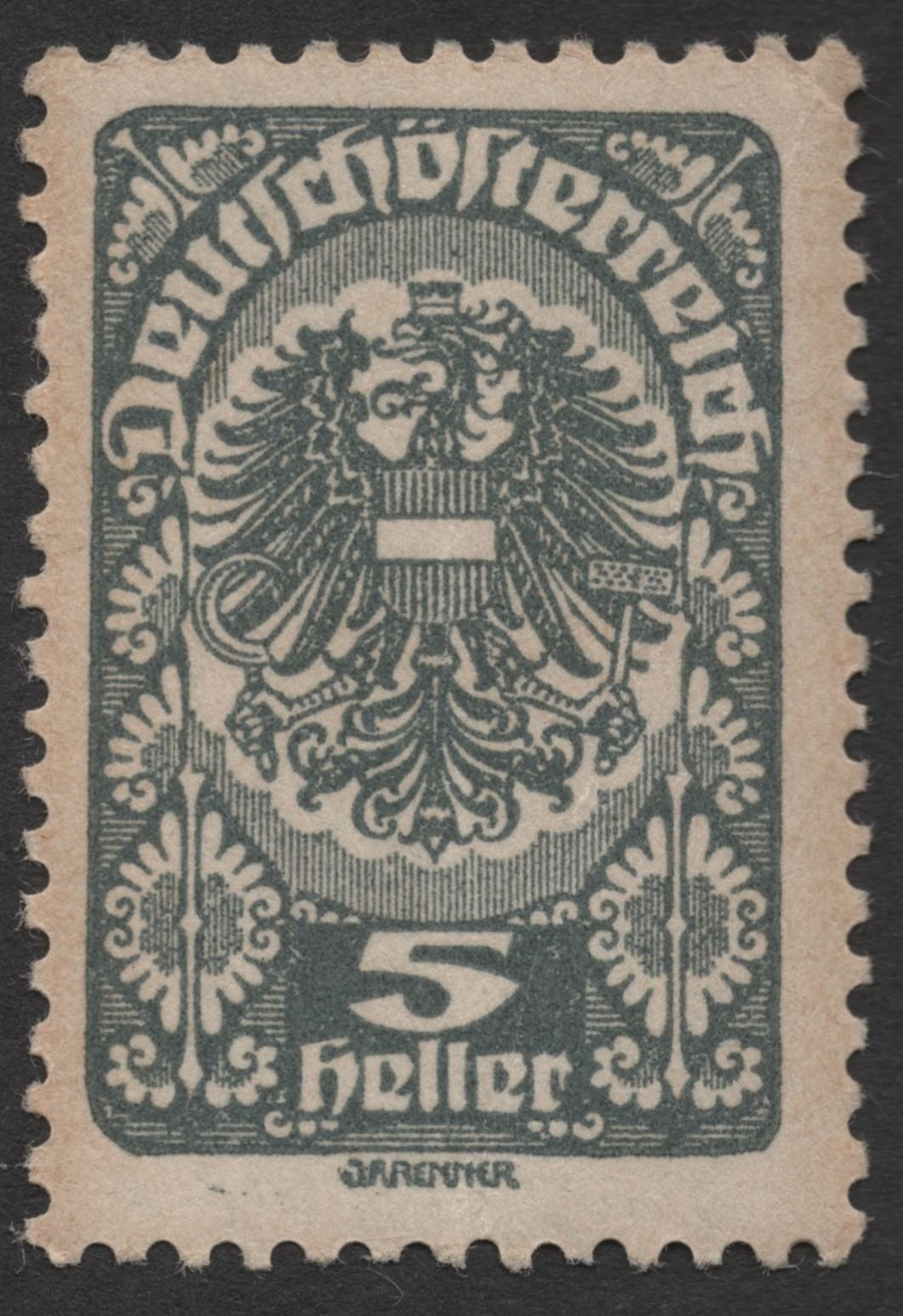 SCG1797 - Austria 1919 Transition Period Stamps – Eagle Type