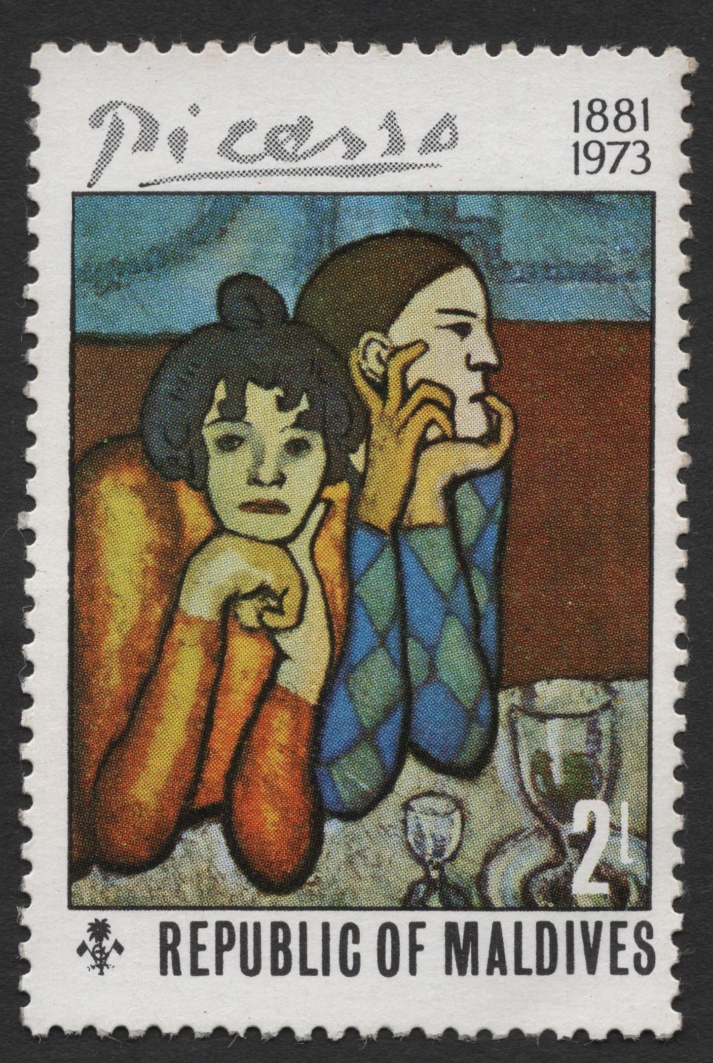 SCG1868 - Maldives – Pablo Picasso Tribute, "Two Figures at a Table", 2L