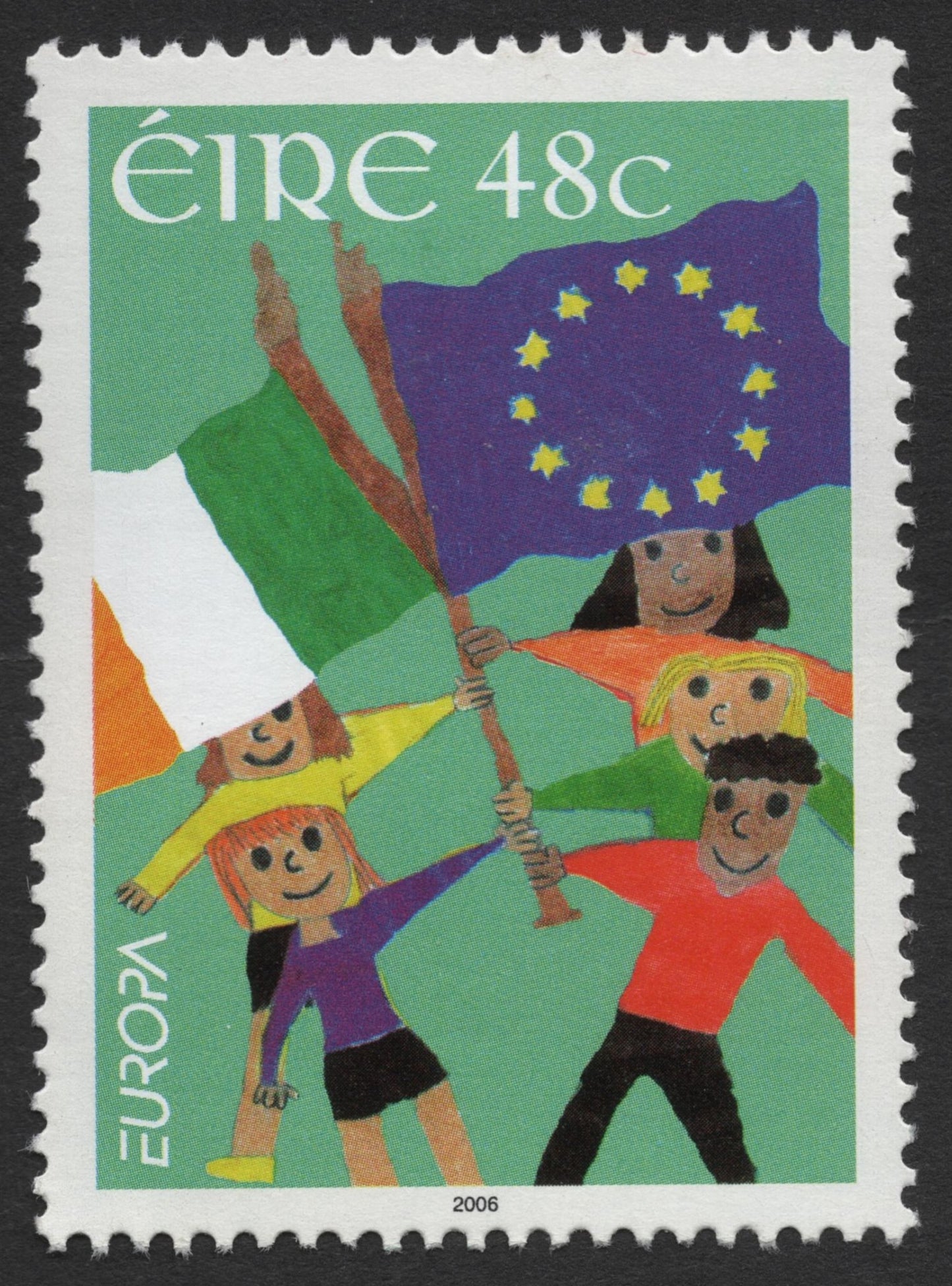 SCG1881 - Ireland 2006 – Europa Stamp: Integration Through Children’s Art, 48c
