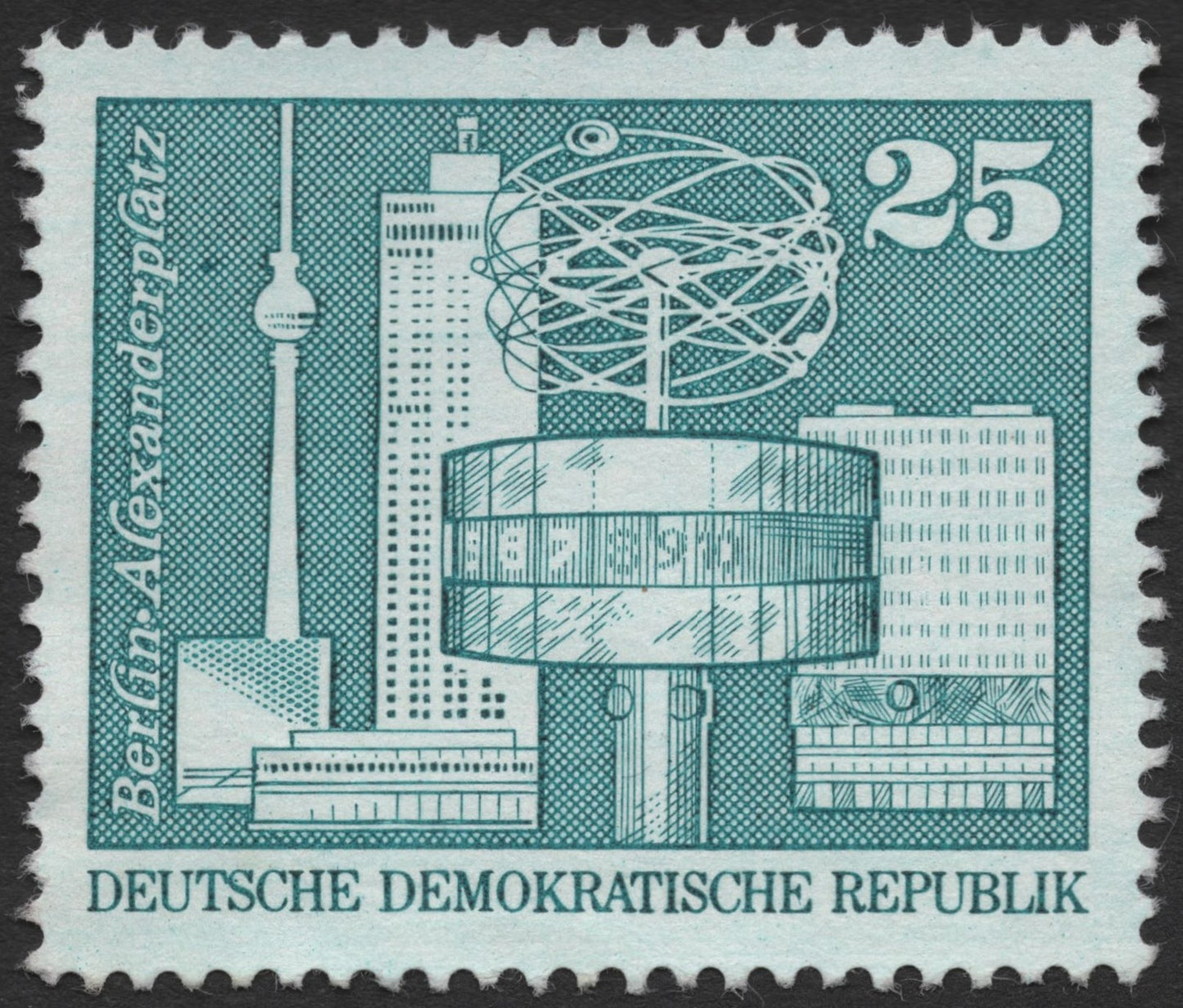 SCG1923 - East Germany 1972 – Berlin Alexanderplatz, 25 Pfennig