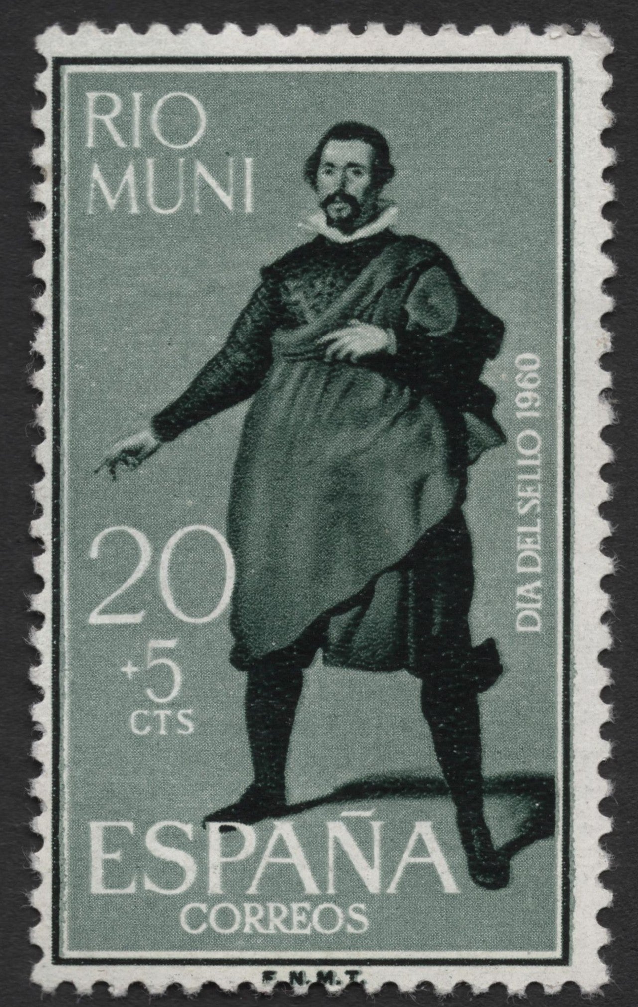 SCG1924 - Spain 1960 "Día del Sello" – RIO MUNI Colonial Heritage Stamp