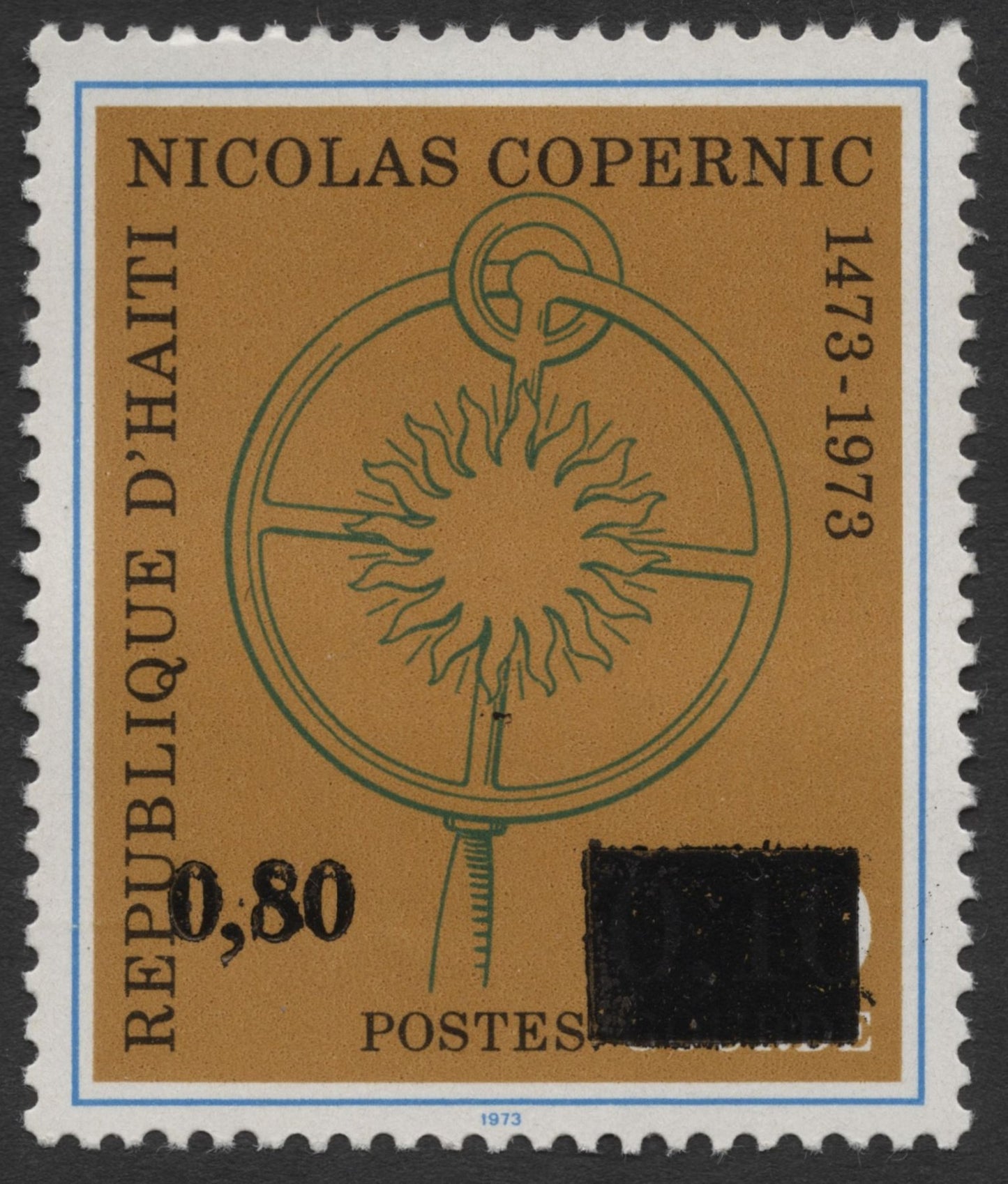 SCG1942 - Haiti 1973 – Nicolas Copernic Birth Anniversary Stamp