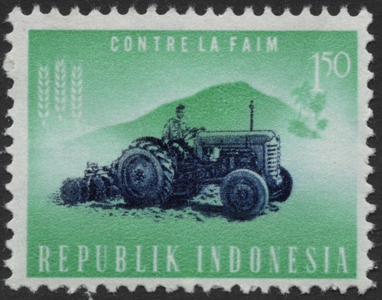 SCG1974 - Indonesia 1963 “Contre la Faim” Anti-Hunger Campaign Stamp