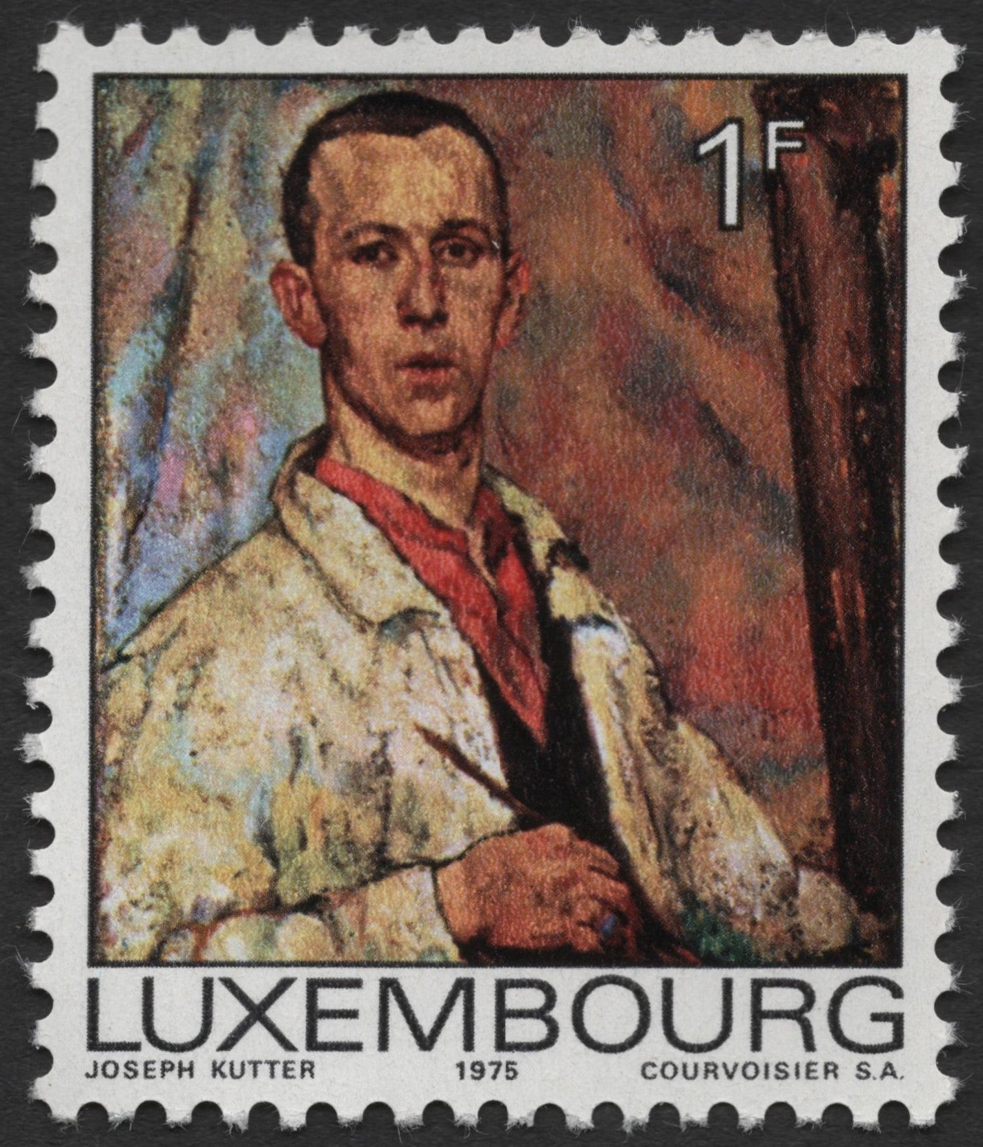SCG1966 - Luxembourg 1975 – Joseph Kutter Self-Portrait Stamp