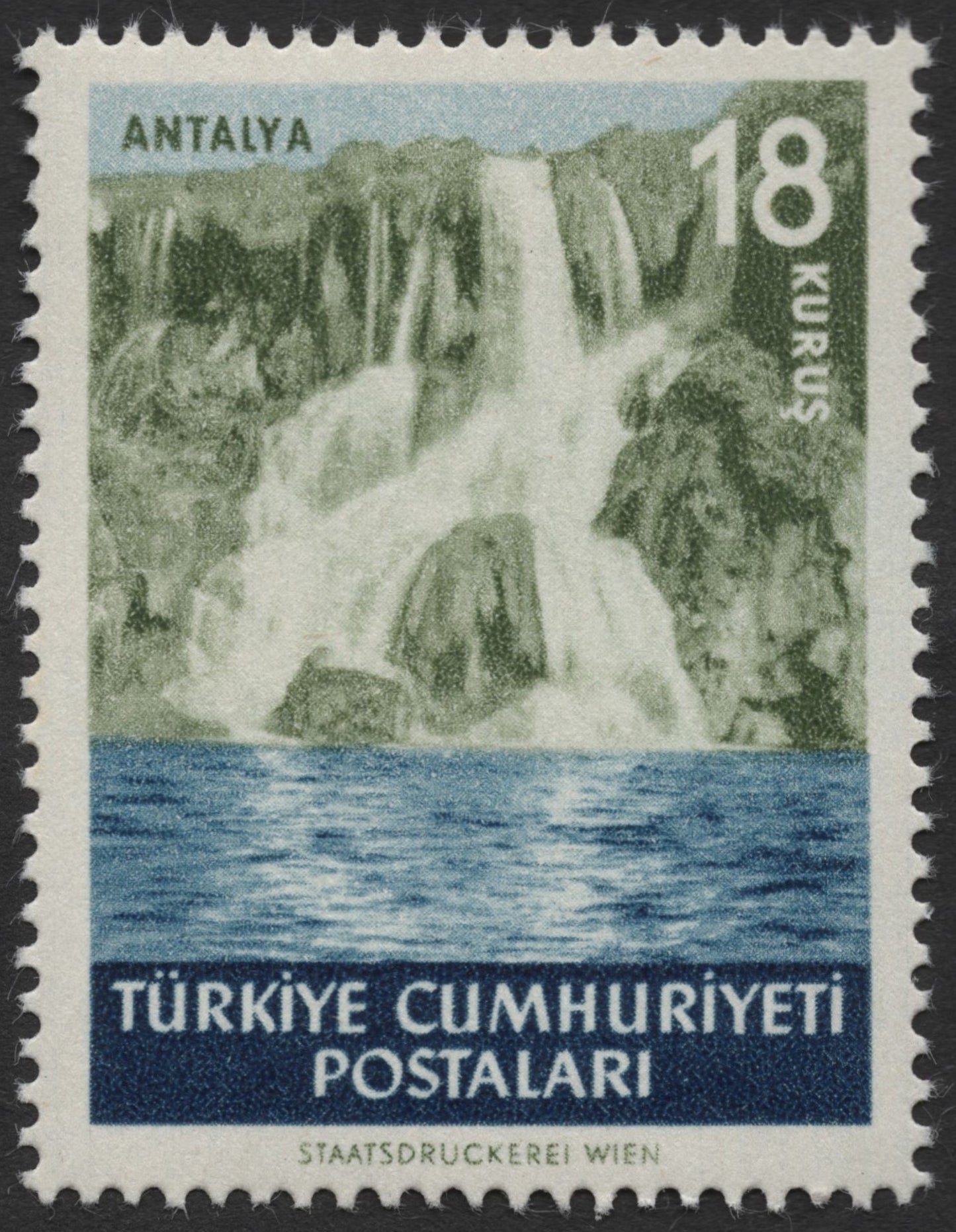 SCG2053 - 1960 Türkiye Landmarks Definitive Stamp Set – Antalya, Alanya & Aspendos
