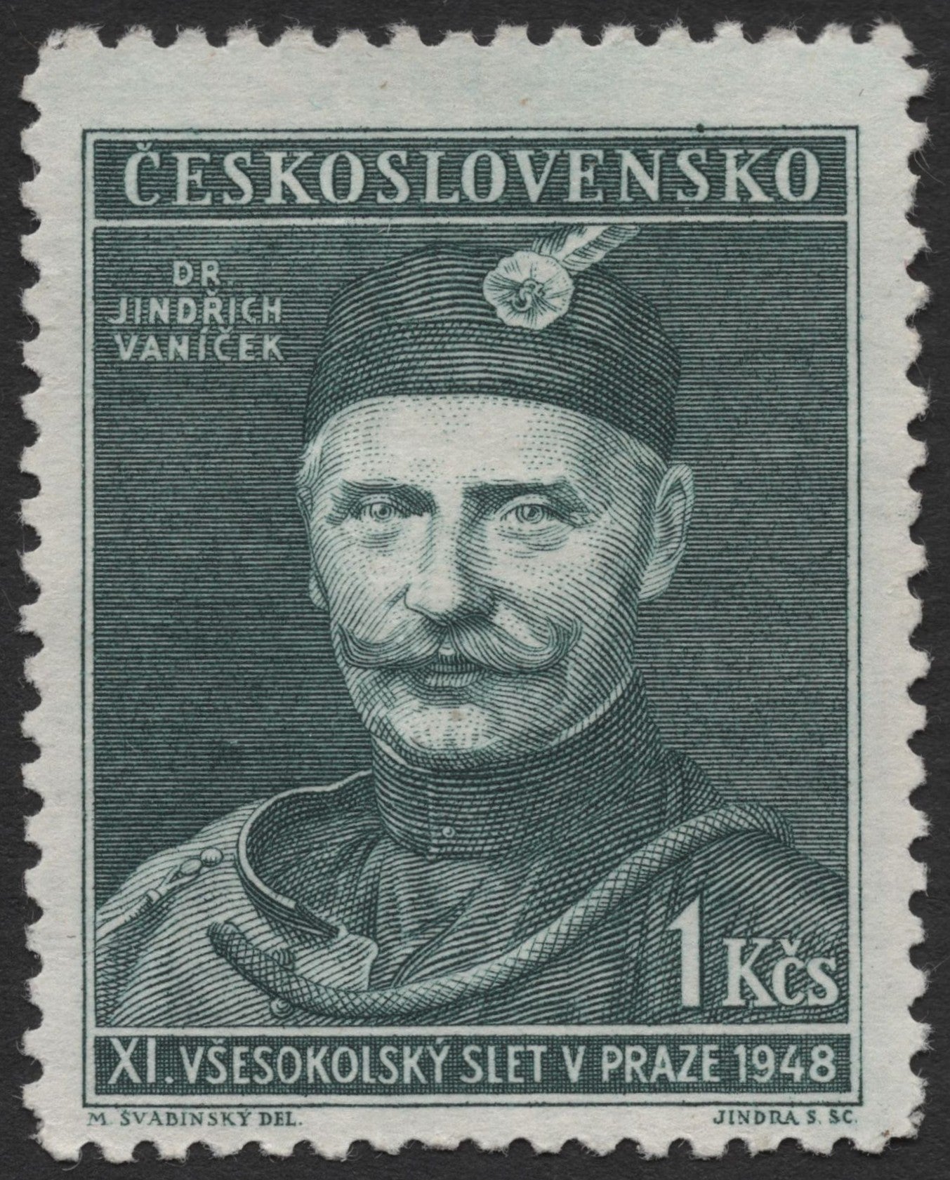 SCG2015 - Czechoslovakia 1948 1 Kčs Dr. Jindřich Vaníček – Sokol Rally