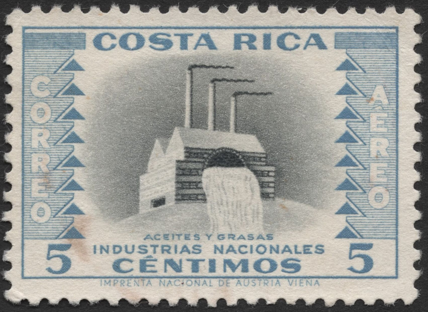 SCG2018 - 1950s Costa Rica 5 Céntimos Airmail – National Industries