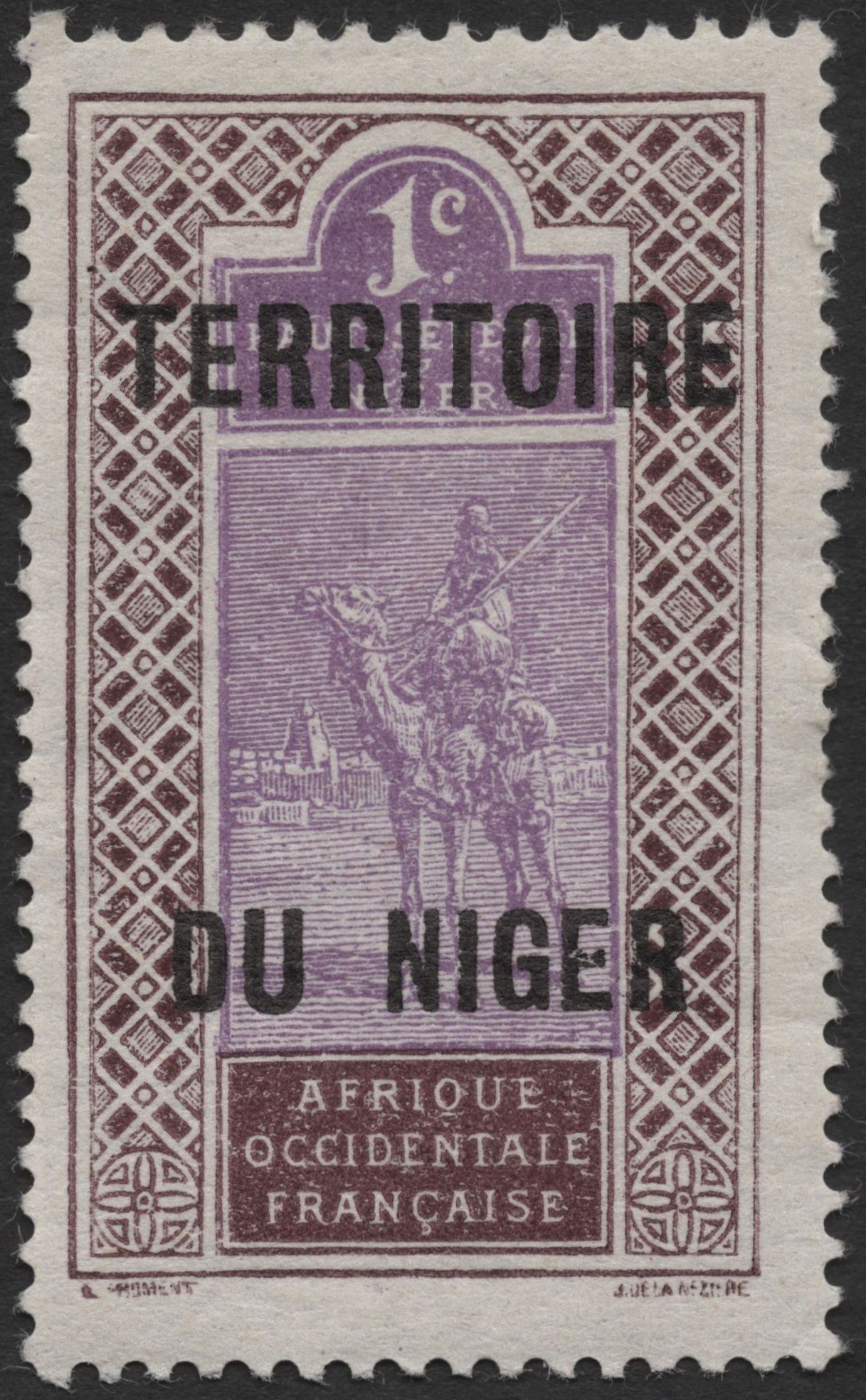 SCG2036 - 1c Niger Camel Postman Overprint – French West Africa