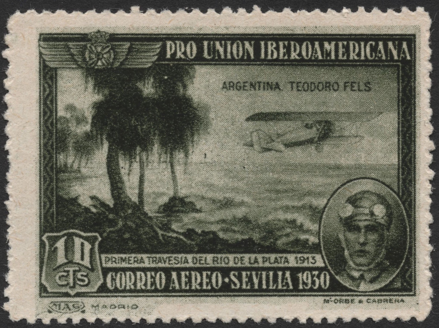 SCG2093 - 1930 Spain Airmail – Teodoro Fels Rio de la Plata Flight