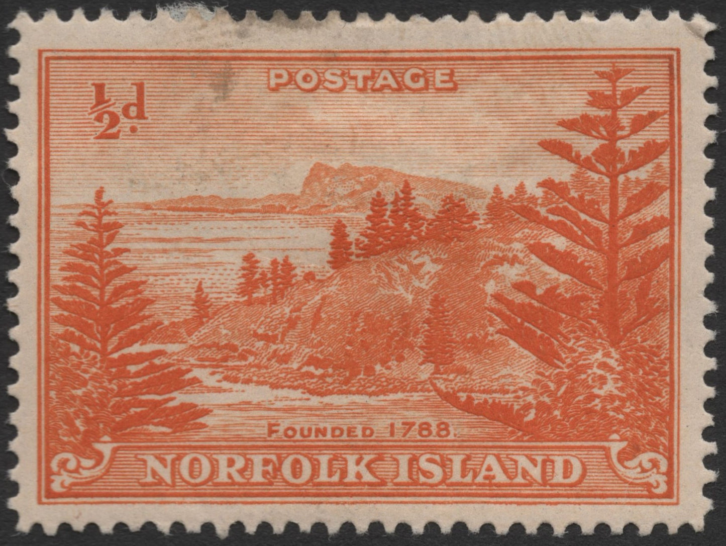 SCG2094 - Norfolk Island ½d Scenic Landscape Stamp (Founded 1788)