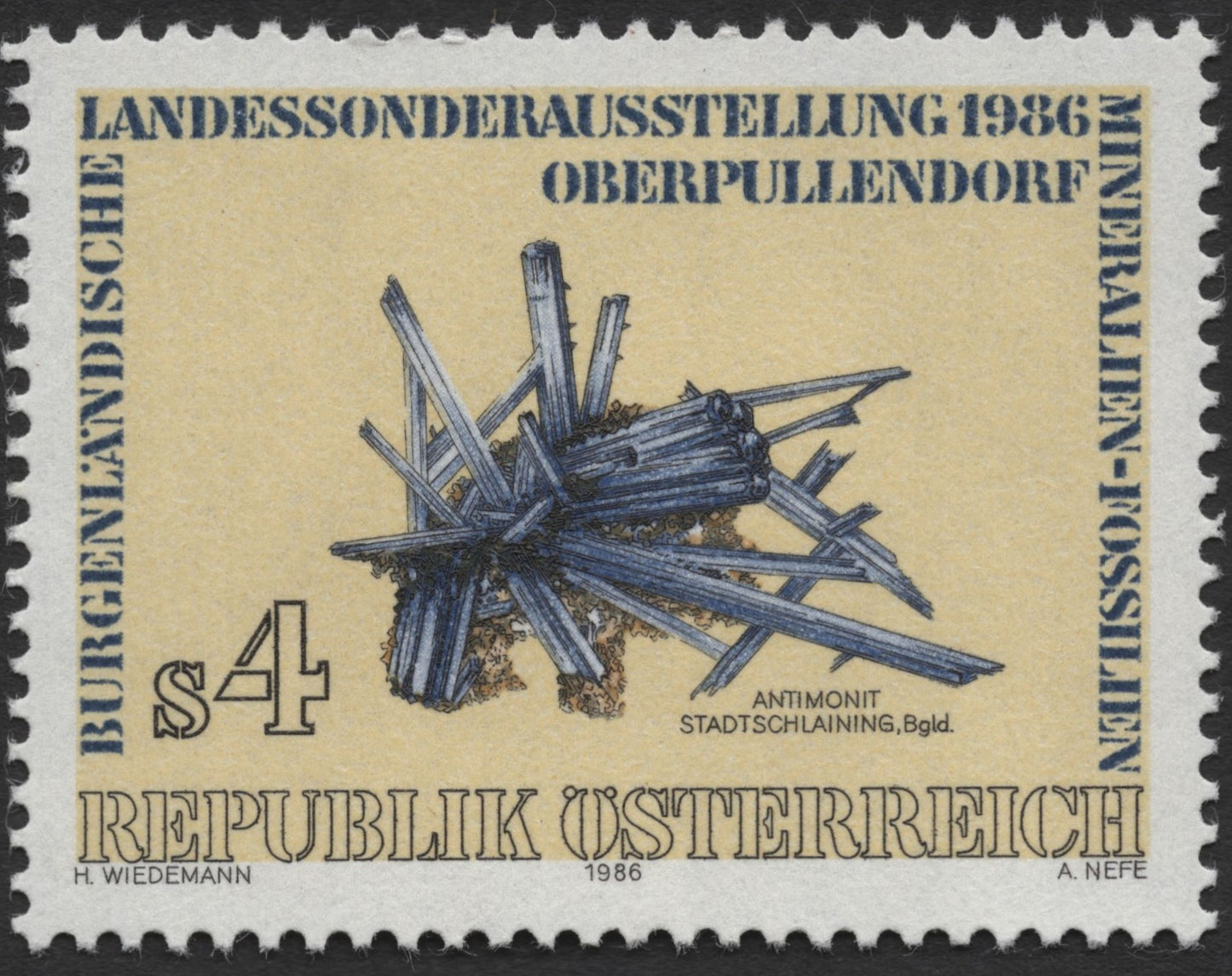 SCG2129 - Austria 1986 Oberpullendorf Mineral Exhibition – Antimonite