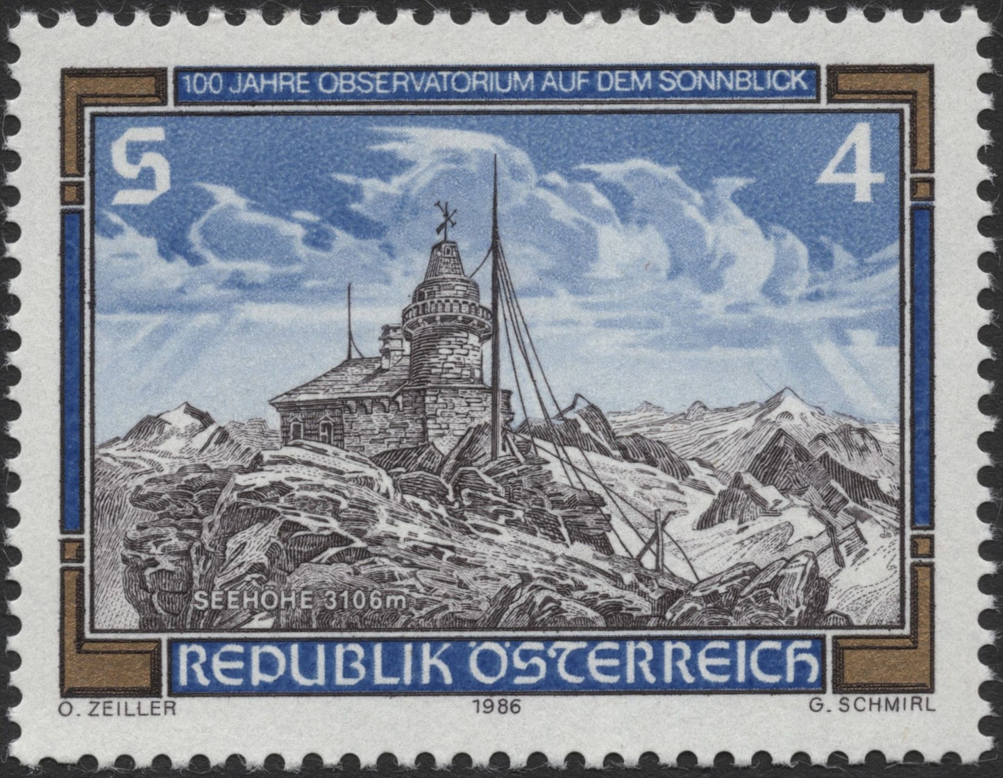 SCG2130 - Austria 1986 – 100 Years of Sonnblick Observatory
