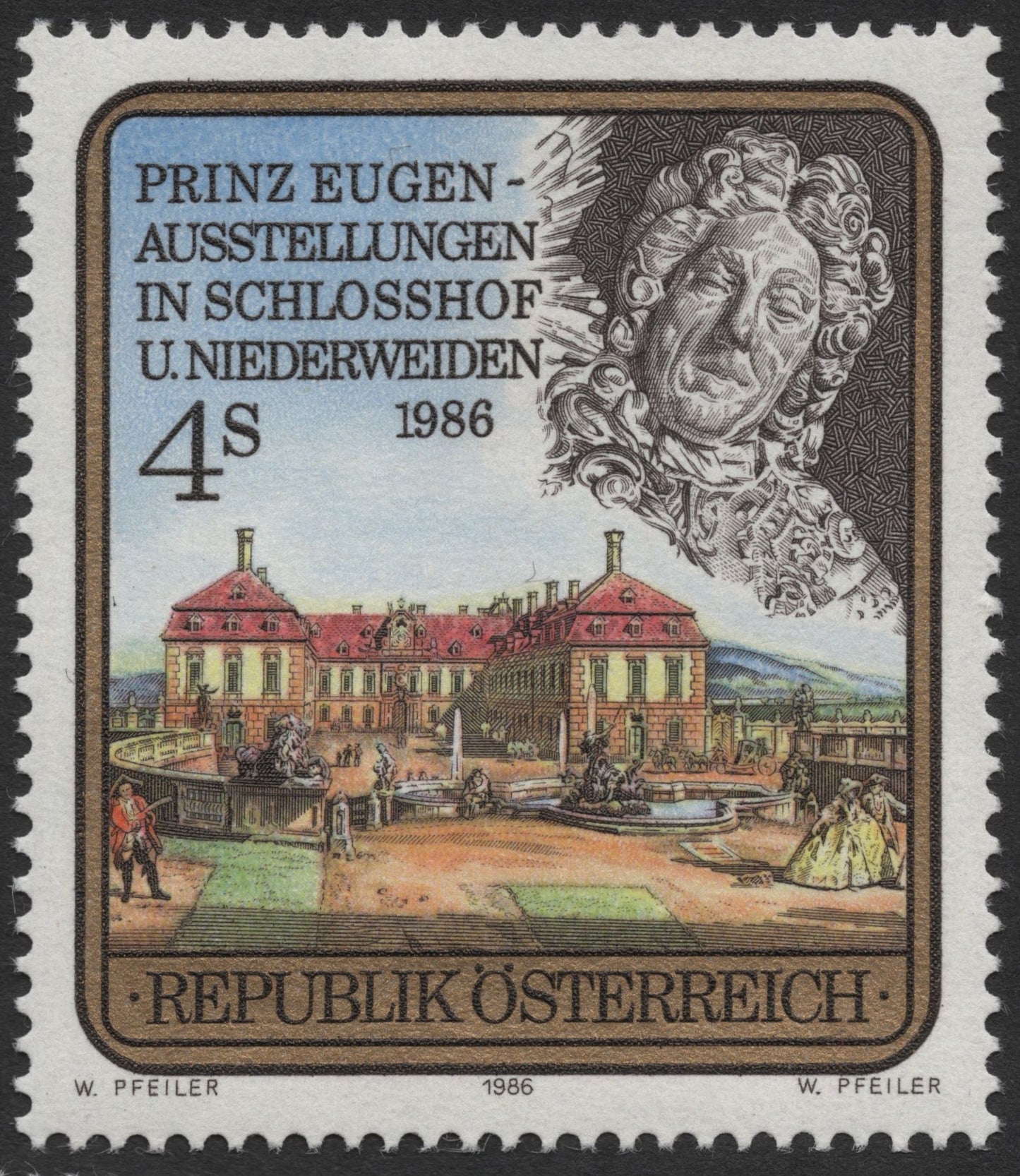SCG2160 - Austria 1986 Prince Eugene Exhibitions Stamp