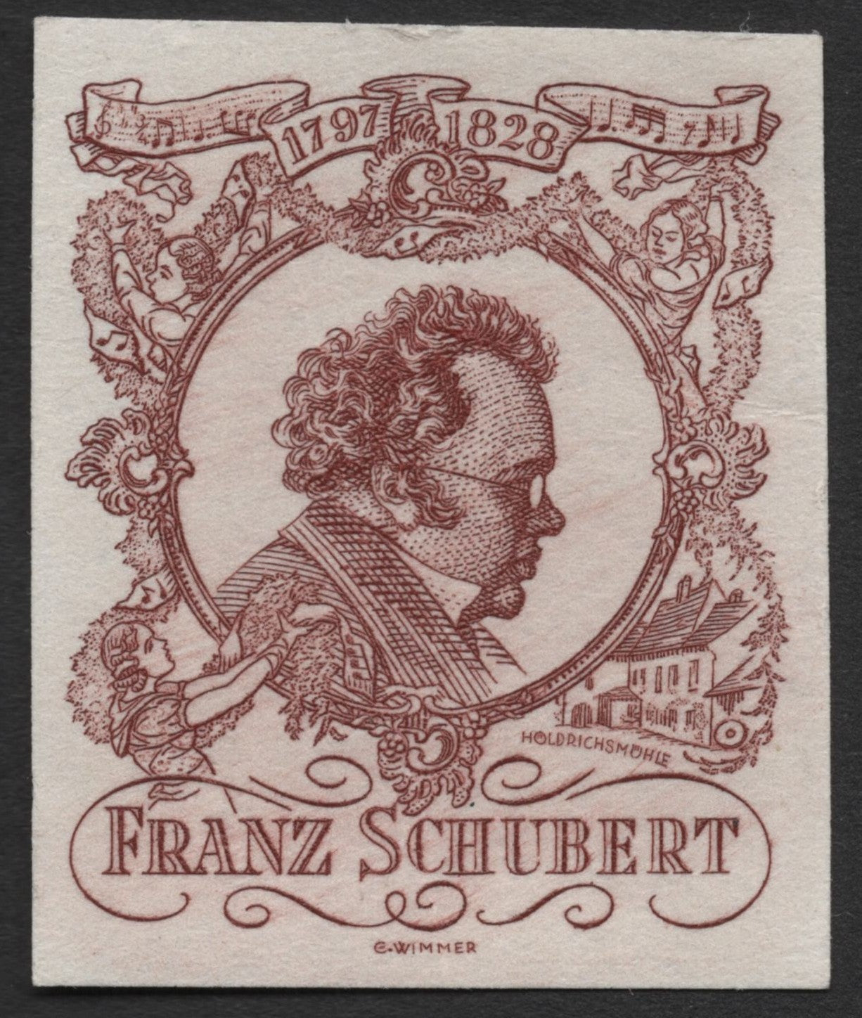 SCG2063 - Franz Schubert Commemorative Label – Austria