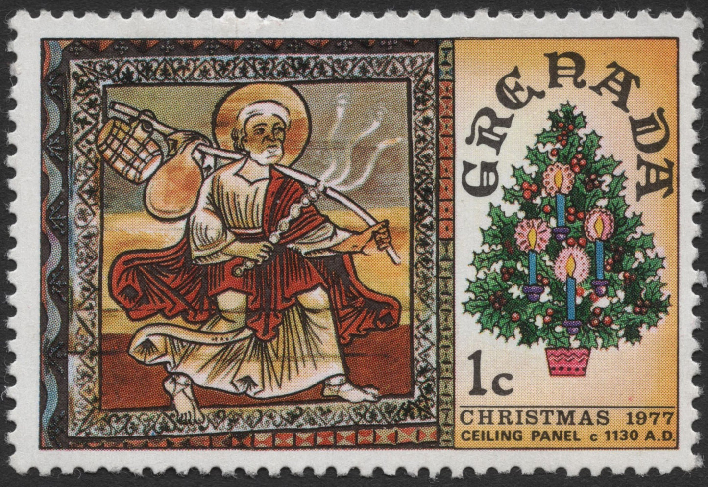 SCG2274 - Grenada 1977 Christmas Stamp – Ceiling Panel c.1130 A.D.