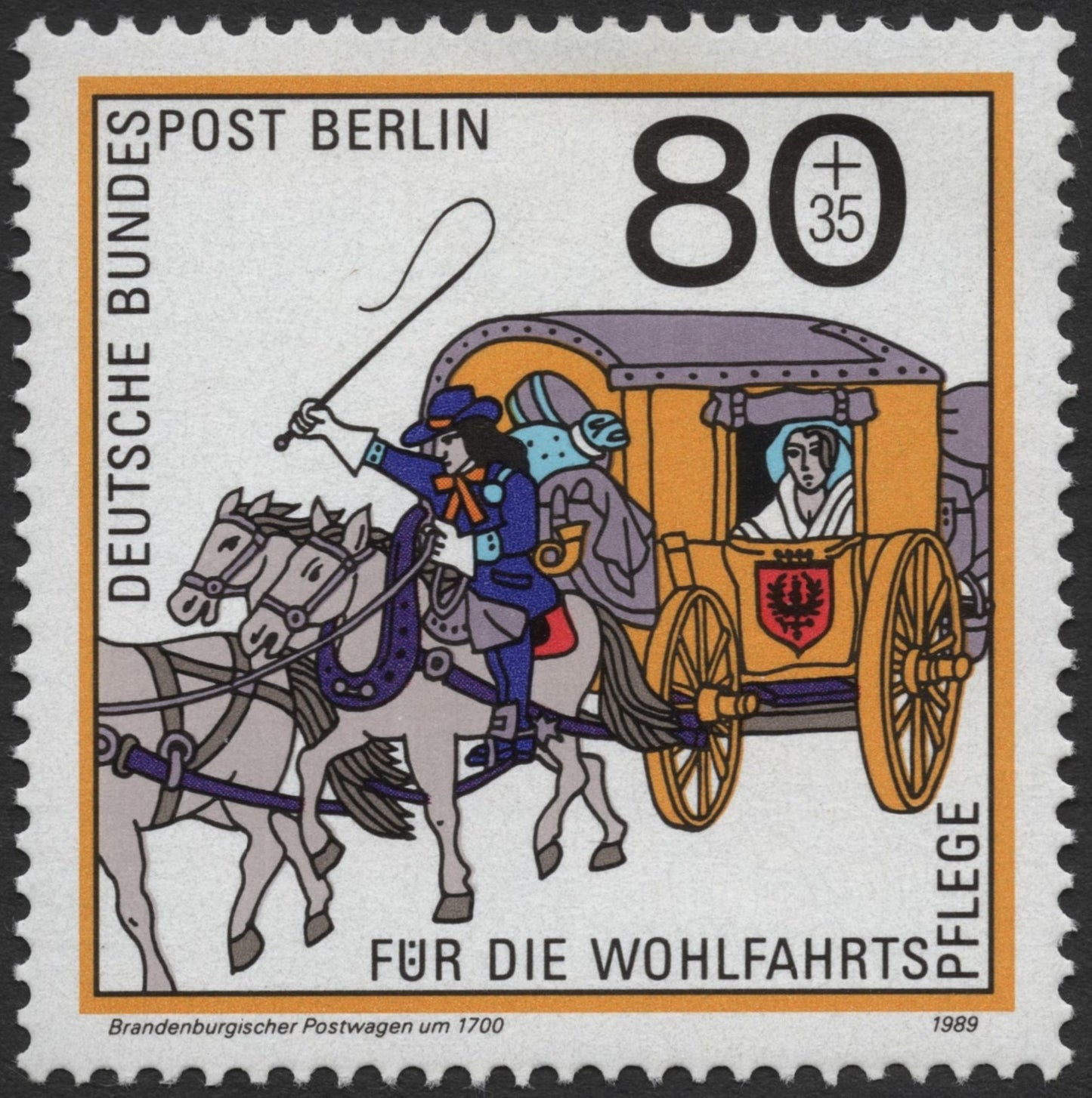 SCG2304 - Germany (Berlin) 1989 – Brandenburg Postal Coach ca. 1700