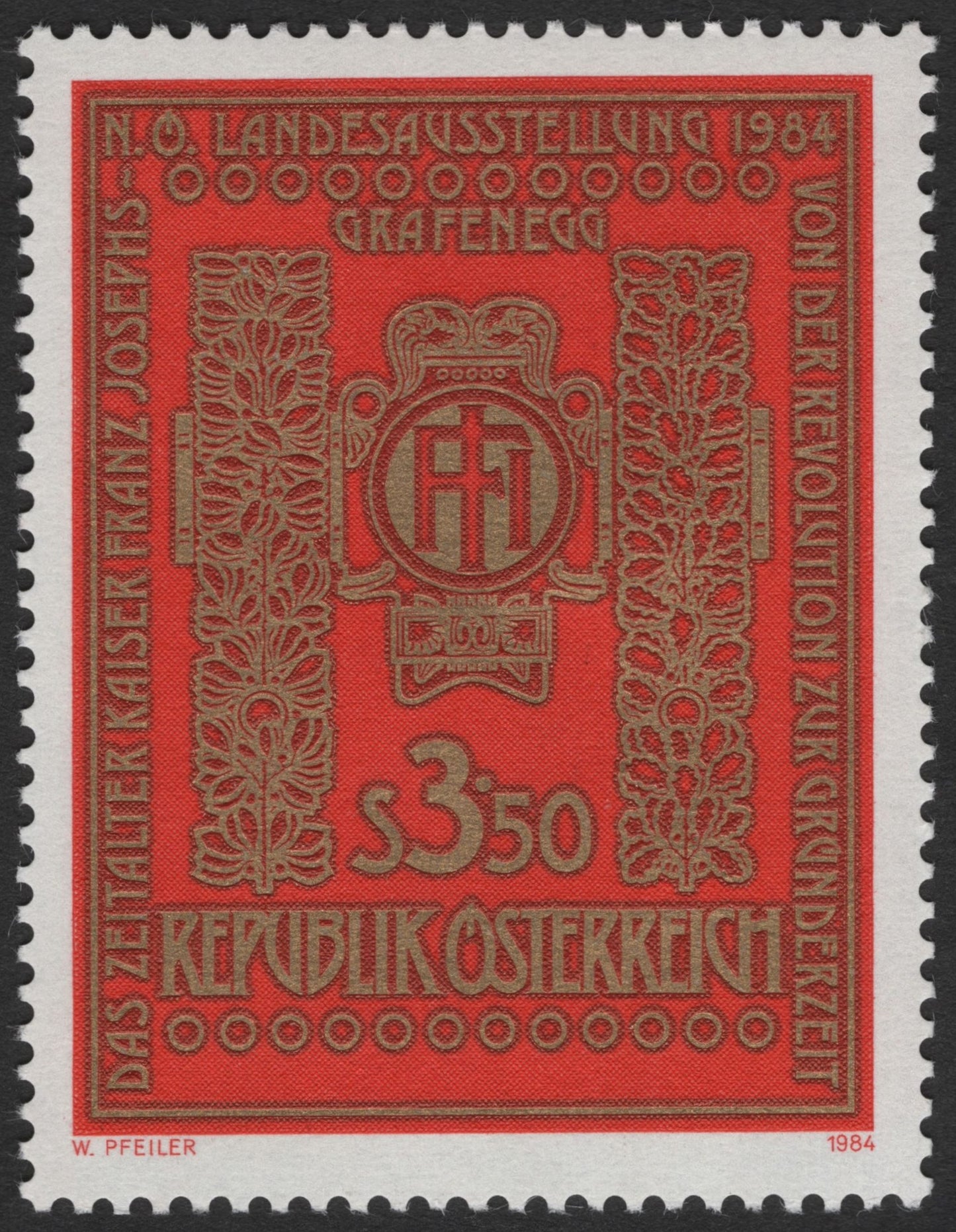 SCG2325 - Austria 1984 Grafenegg State Exhibition Stamp