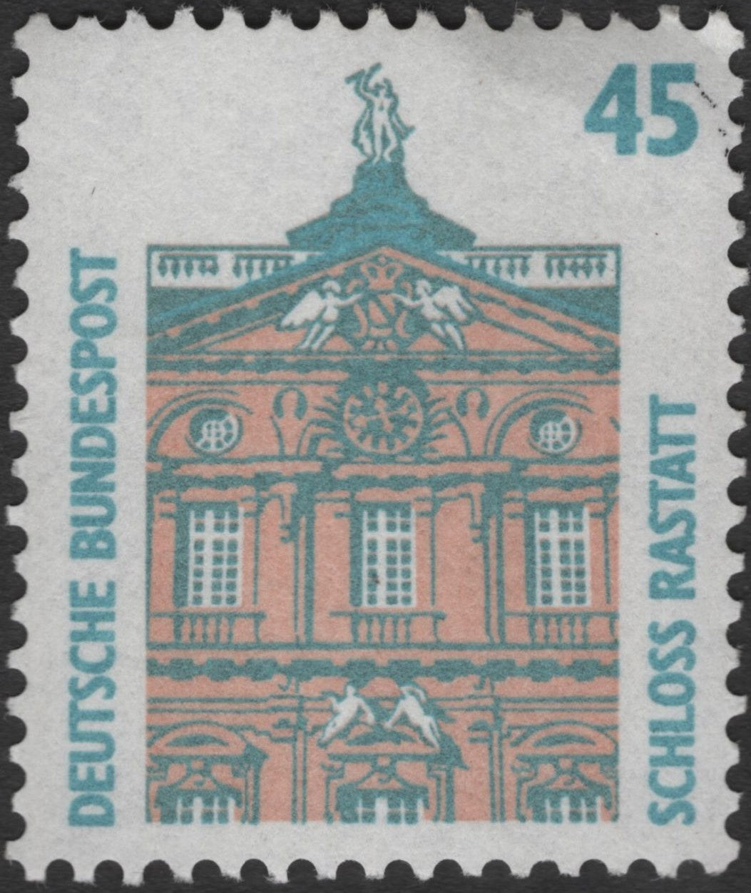 SCG2388 - Germany 1980 Schloss Rastatt Stamp – 45 Pfennig
