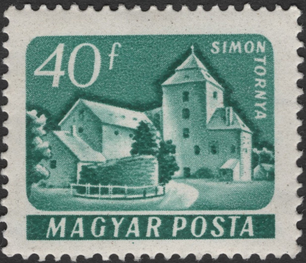 SCG2381 - Hungary 40f Simon's Tower Stamp – Magyar Posta