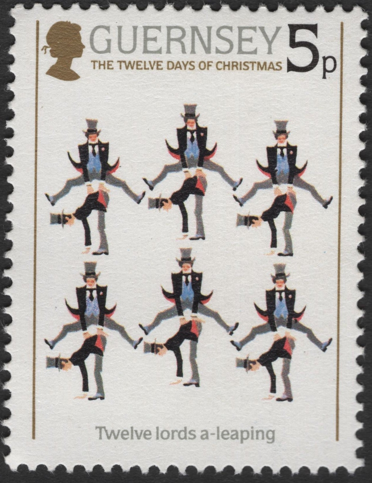 SCG2432 - Guernsey 1984 "Twelve Days of Christmas" – 5p Stamps (Set of 3)