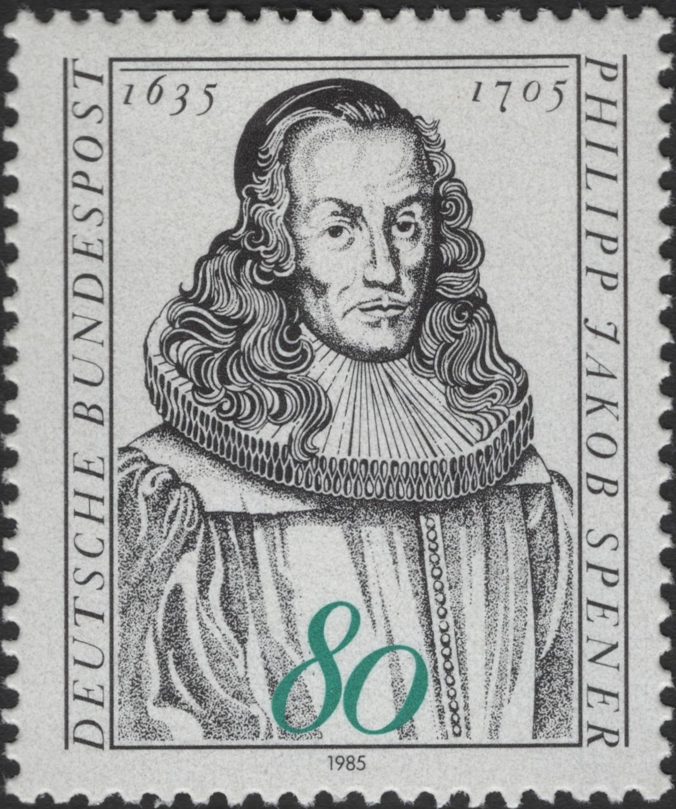 SCG2473 - Germany 1985 Philipp Jakob Spener Stamp