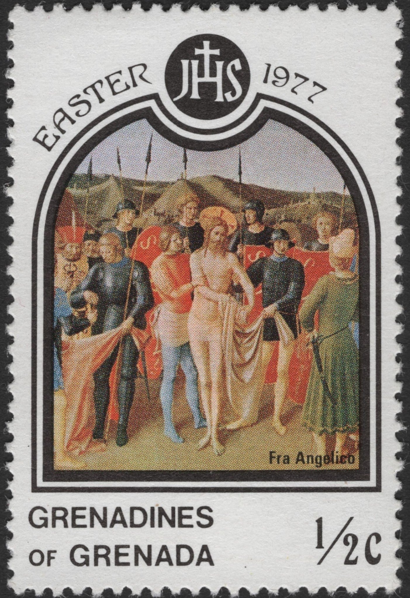 SCG2460 - Grenadines of Grenada 1977 Easter Stamp – Fra Angelico's Passion Scene