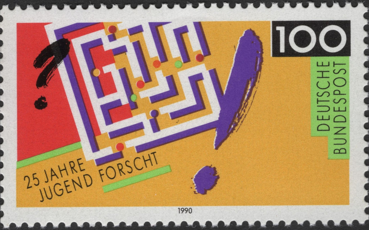 SCG2449 - Germany 1990 – 25 Years of “Jugend Forscht” Stamp