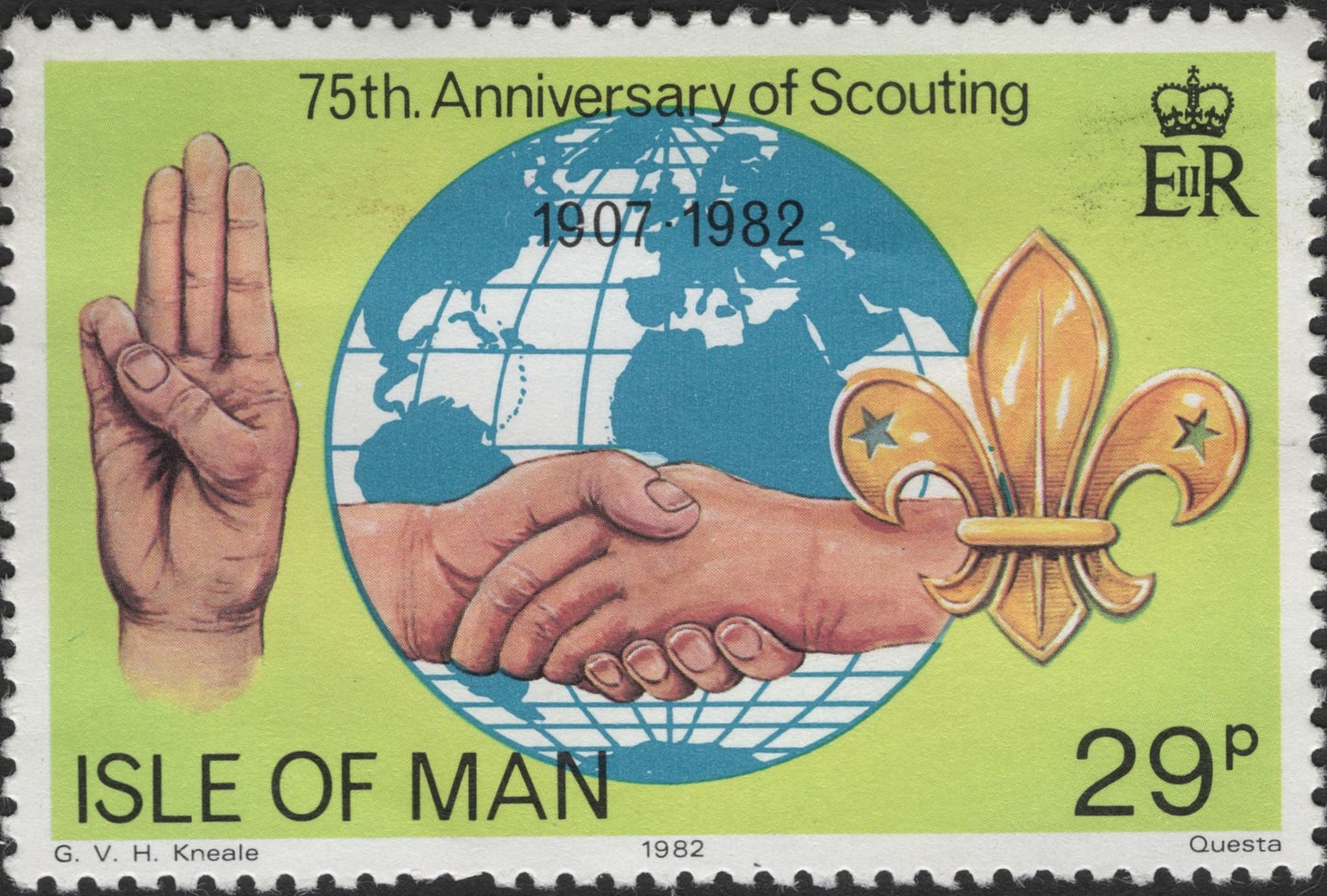SCG2519 - Isle of Man 1982 – 75th Anniversary of Scouting Stamp