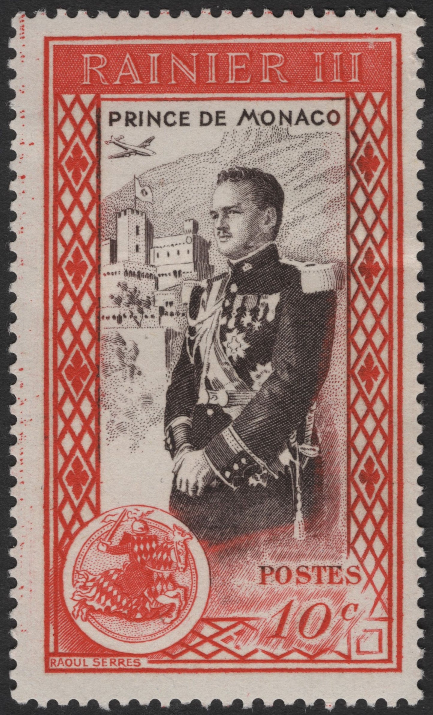 SCG2507 - Monaco 10c Prince Rainier III Commemorative Stamp
