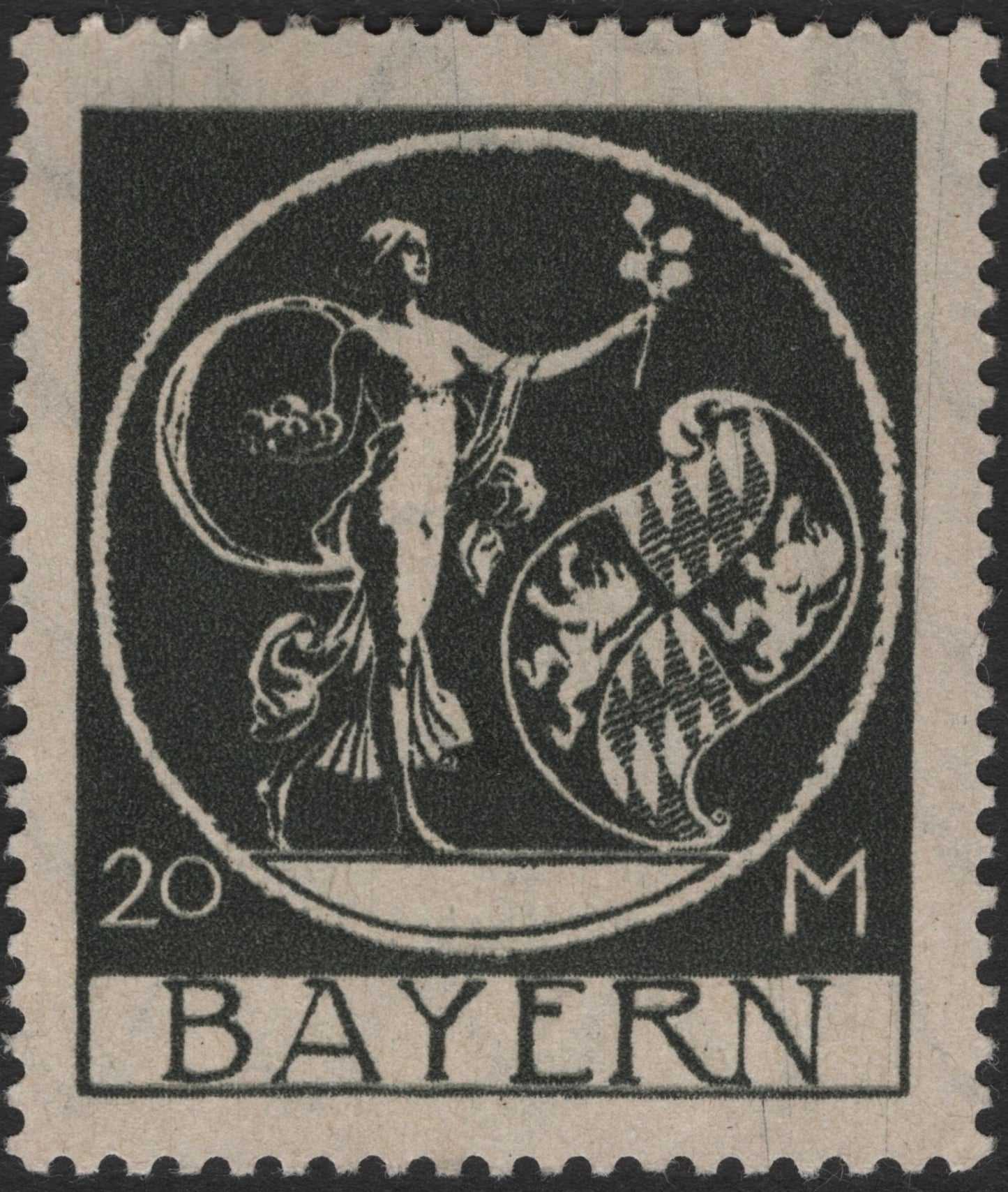 SCG2483 - Bavaria 1919 Allegory of Bavaria Definitive Set (3M–20M)
