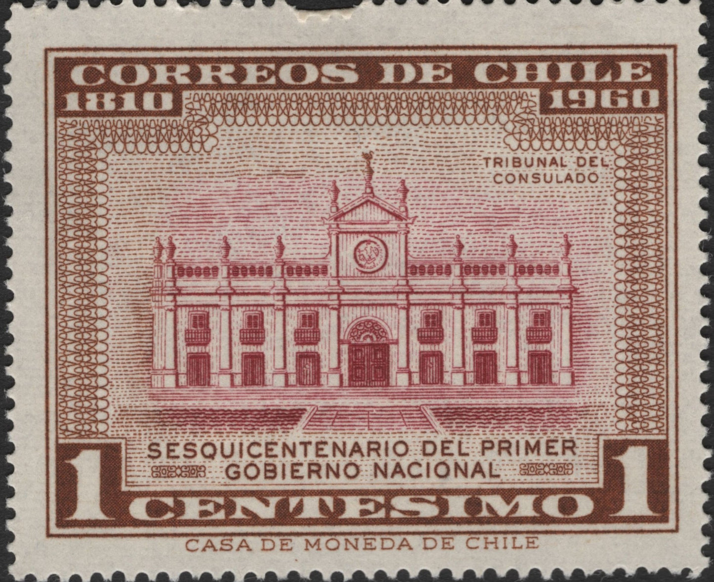 SCG2528 - 1960 Chile 1 Céntesimo – Sesquicentennial of the First National Government