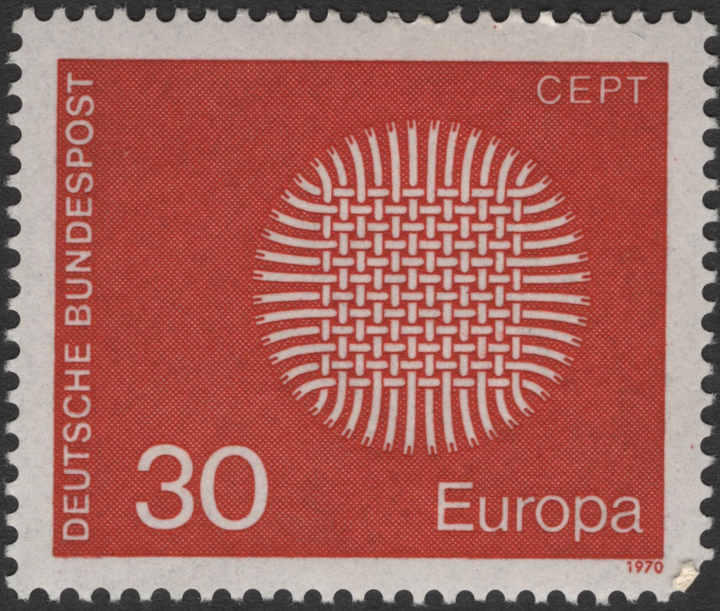 SCG2600 - 1970 Germany Europa CEPT Stamp – Woven Europe Symbol