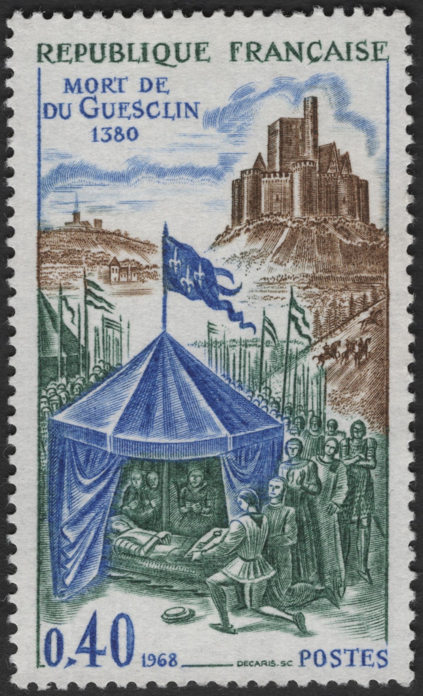 SCG2611 - France 1968 – Death of Bertrand du Guesclin, 1380
