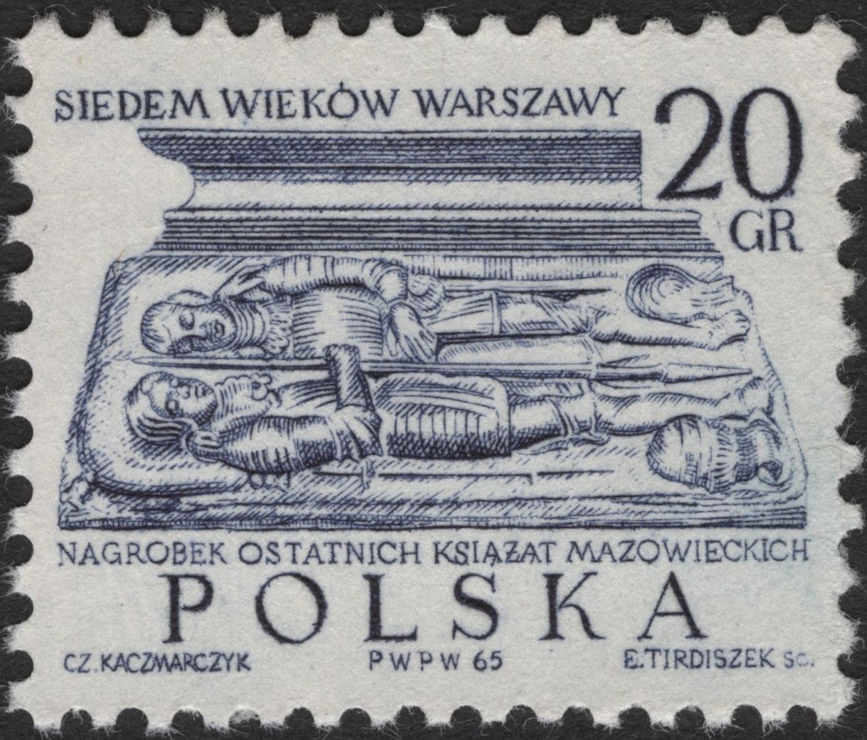 SCG2661 - Poland 1965 – Tomb of the Last Mazovian Dukes, 20 Gr