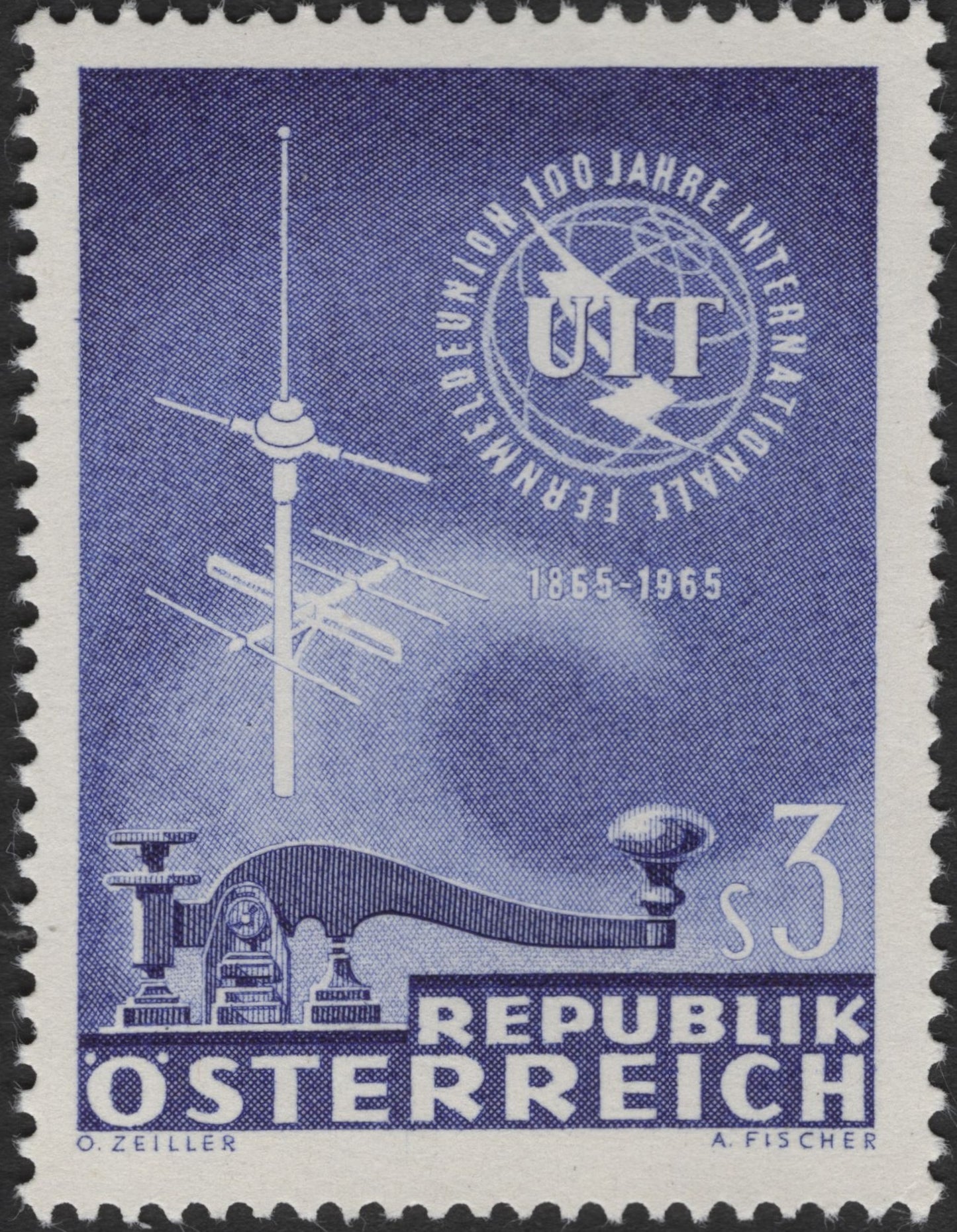 SCG2643 - Austria 1965 Centenary of the International Telecommunication Union