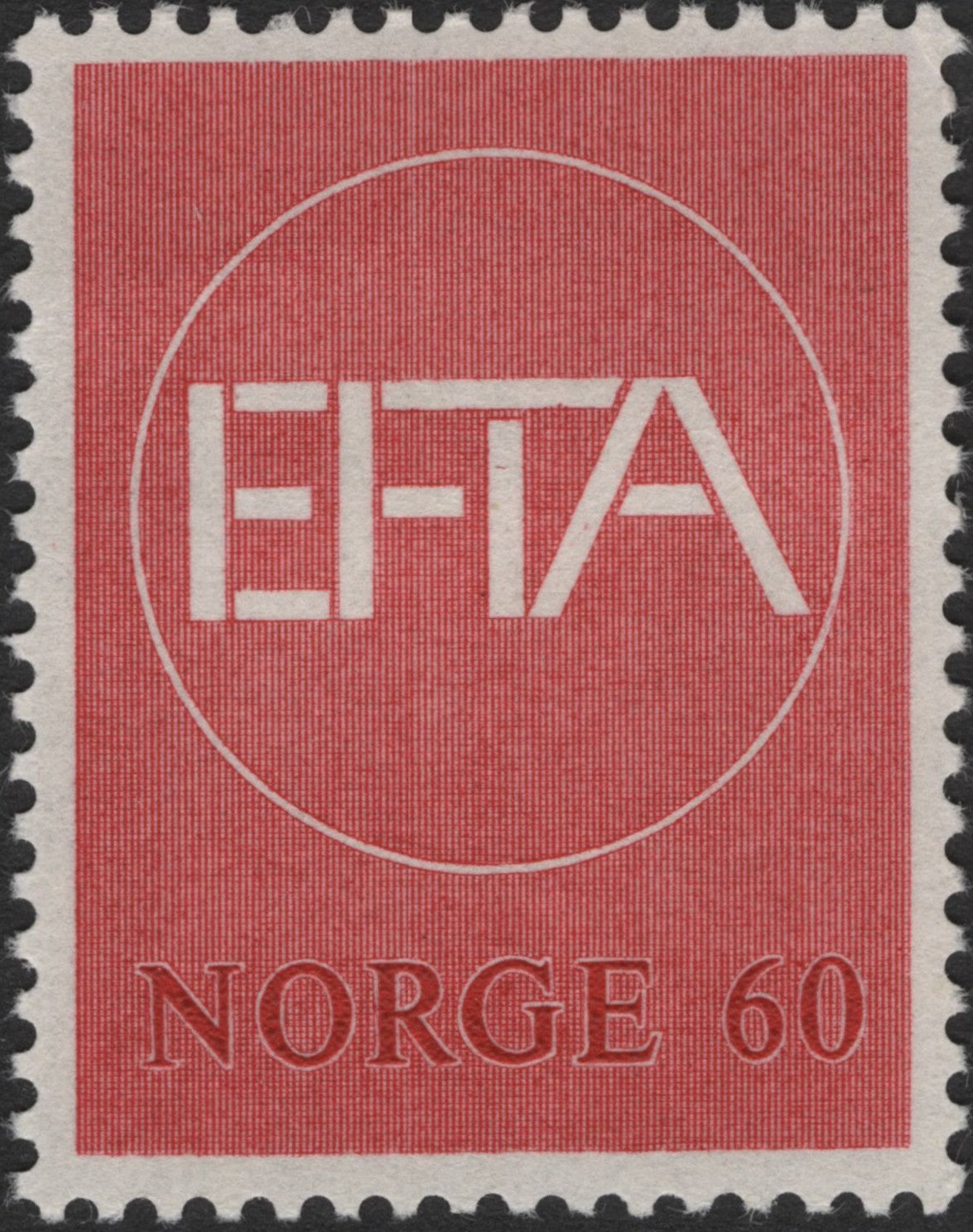 SCG2668 - Norway 1960 EFTA Commemorative Stamp – 60 Øre