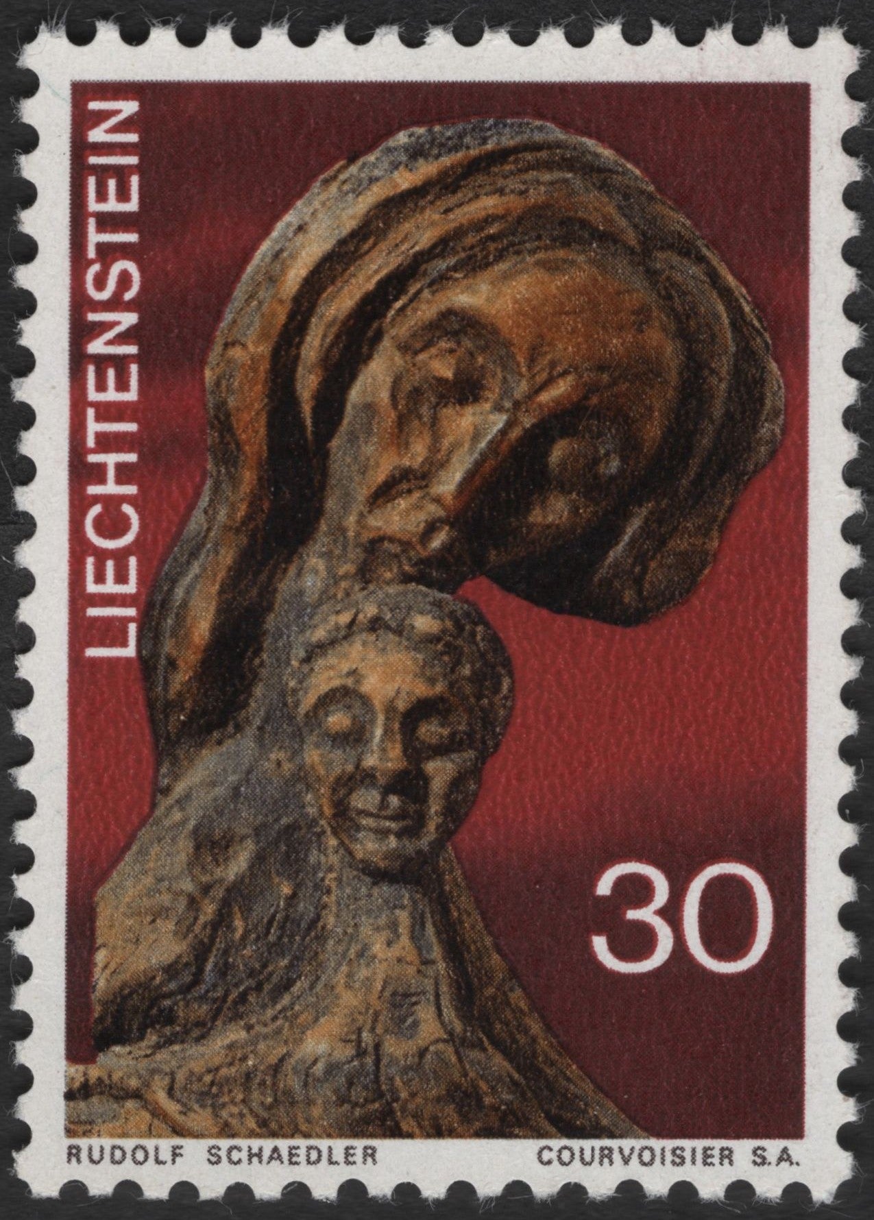 SCG2734 - 1969 Liechtenstein “Madonna and Child” – Sculpture by Rudolf Schaedler