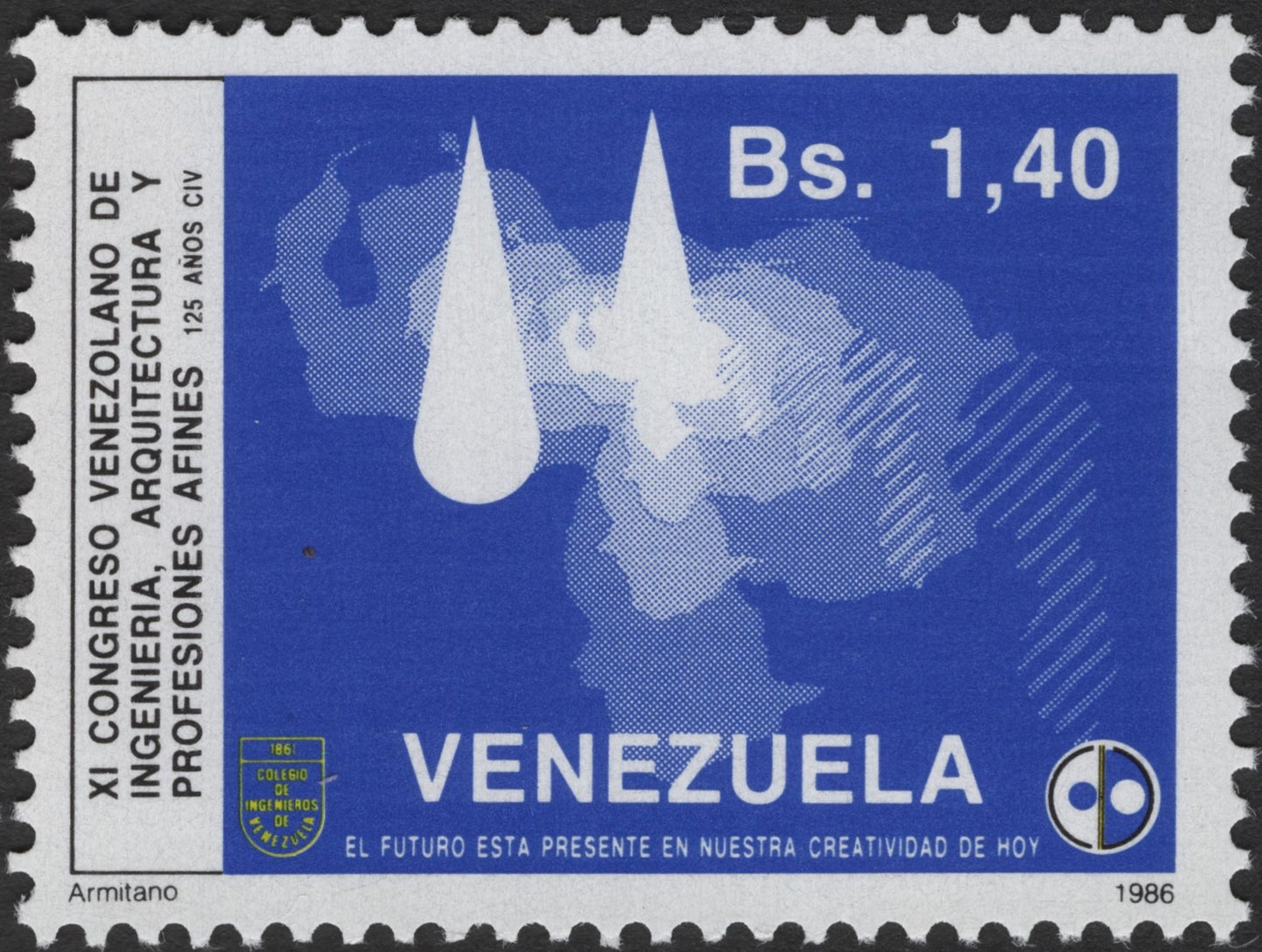 SCG2844 - Venezuela 1986 – XI Congreso Venezolano de Ingeniería y Profesiones Afines