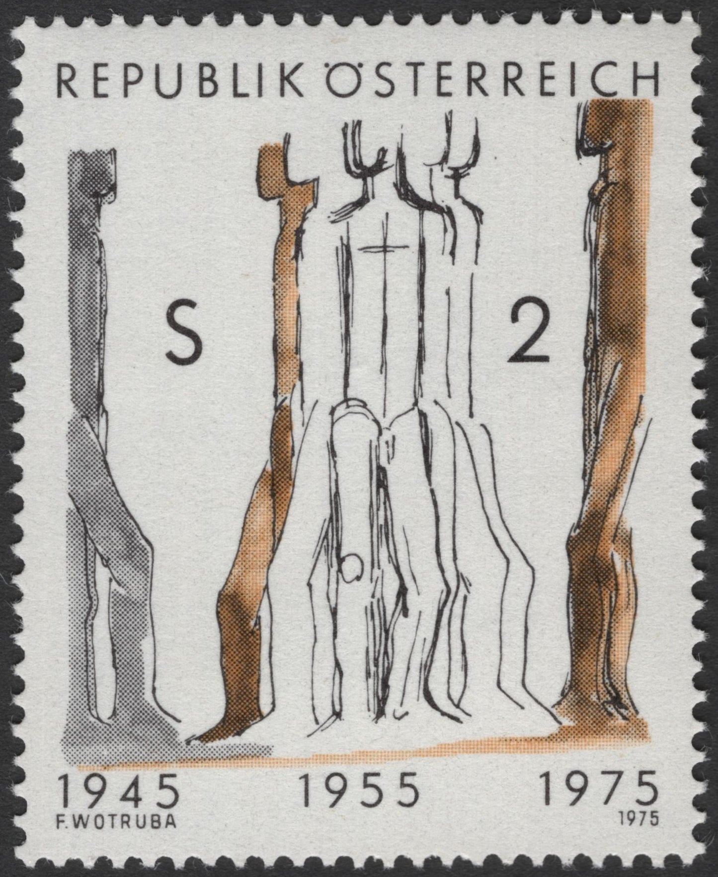 SCG2872 - Austria 1975 — 30 Years of the Second Republic (Wotruba Design)