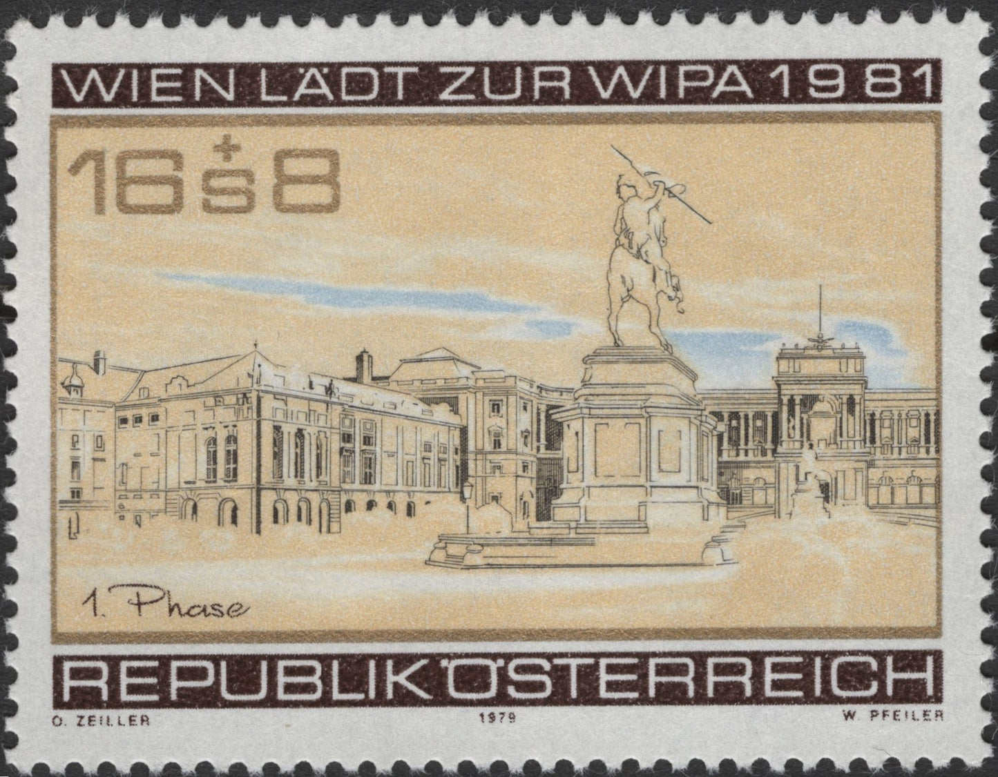 SCG2858 - Austria 1979 – WIPA 1981 First Phase Promotion Stamp