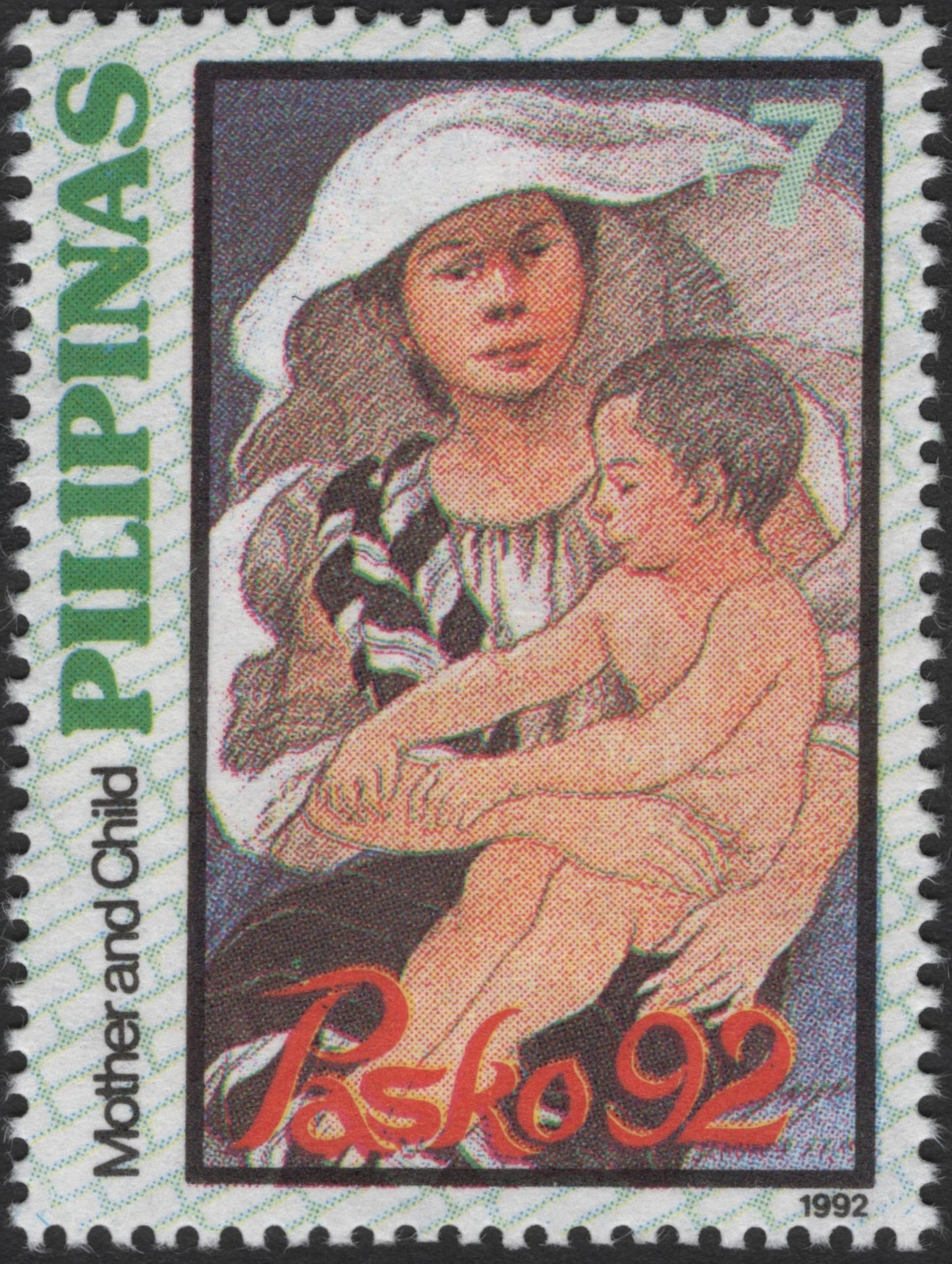 SCG2897 - Philippines 1992 Christmas Stamp – Mother and Child