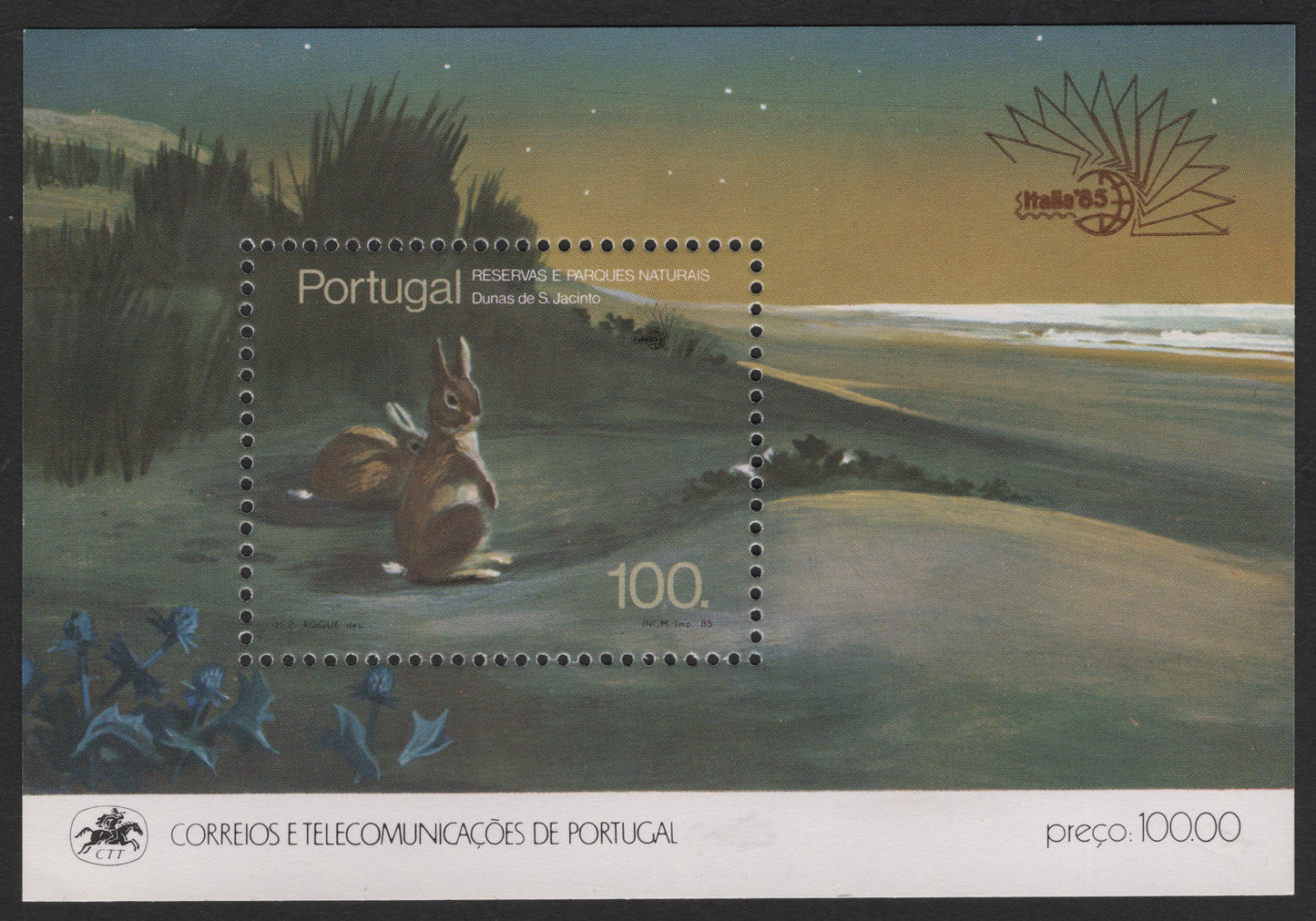 SCG2891 - Portugal 1985 – Dunas de São Jacinto Miniature Sheet (Italia '85)