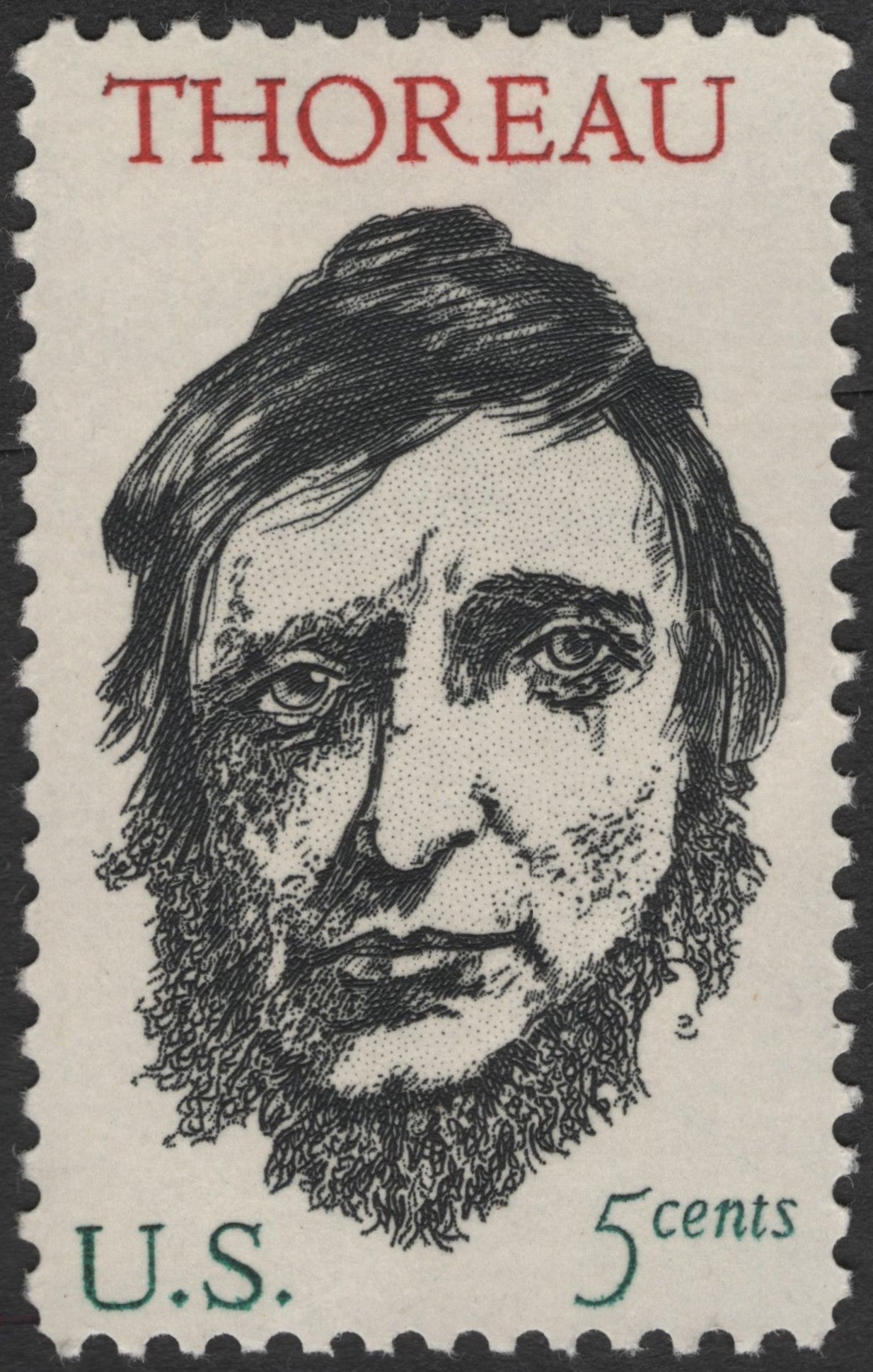SCG2949 - U.S. 1967 5¢ Henry David Thoreau Stamp
